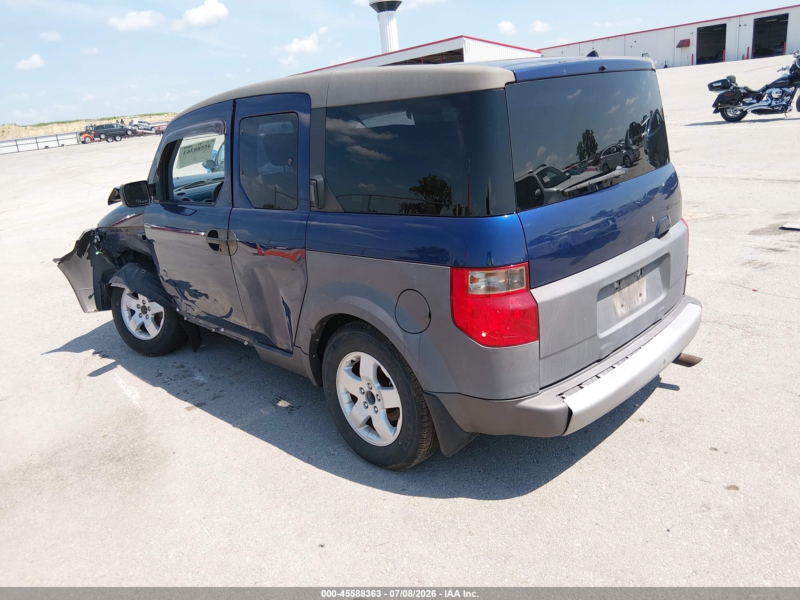 2003 Honda Element Ex Синий vin: 5J6YH28513L049518