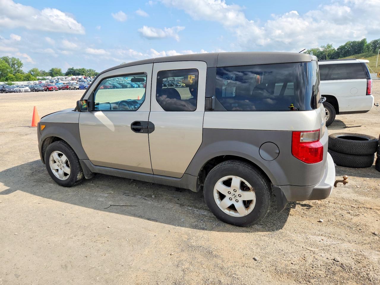 2004 Honda Element Ex Gray vin: 5J6YH28514L004015