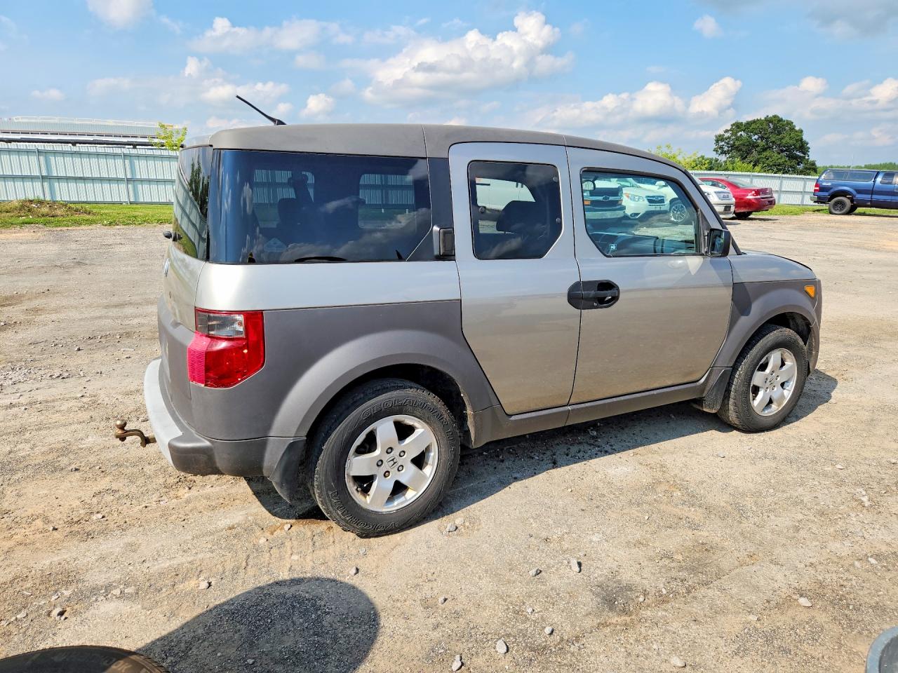 2004 Honda Element Ex Gray vin: 5J6YH28514L004015