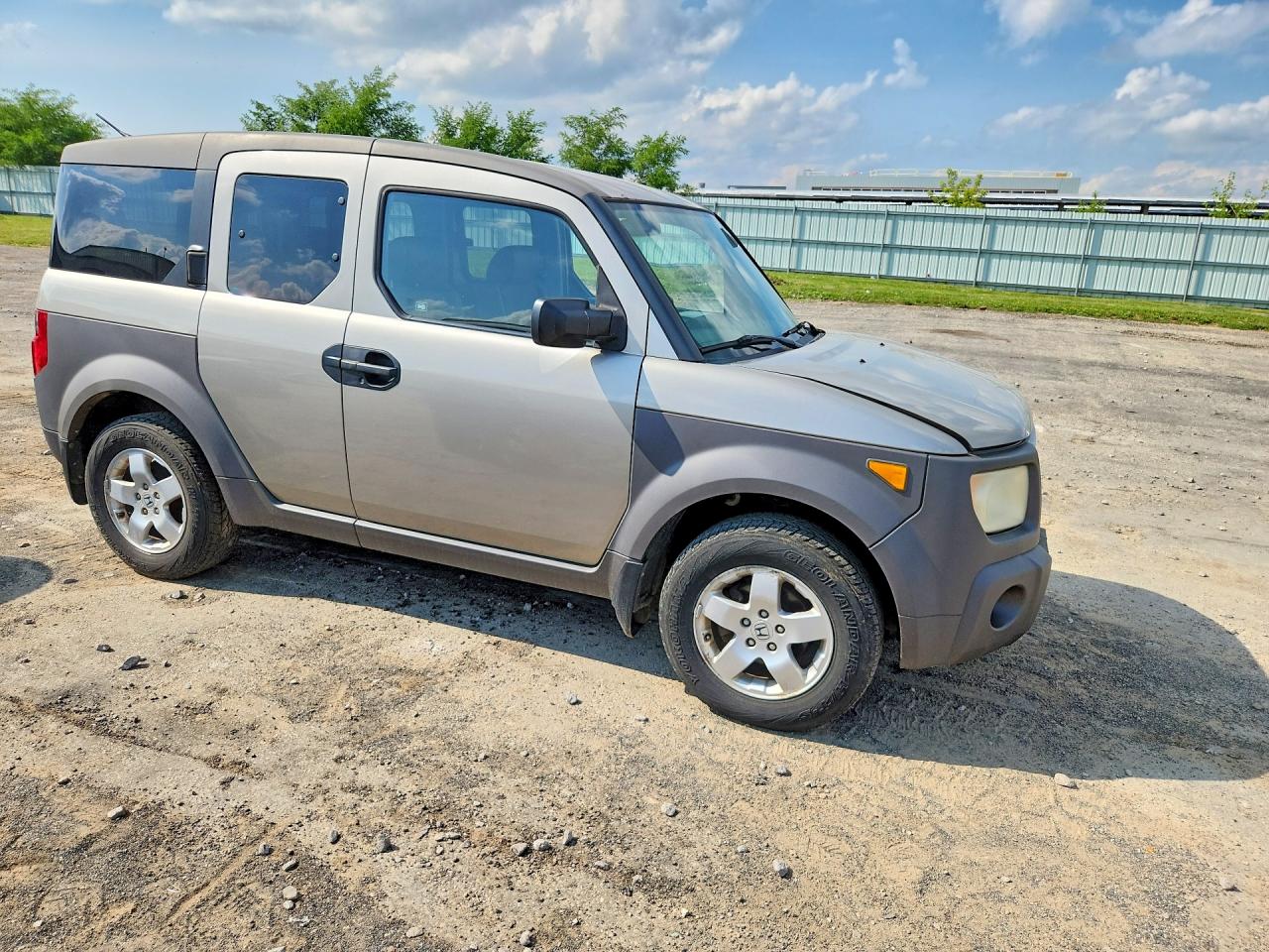 2004 Honda Element Ex Gray vin: 5J6YH28514L004015