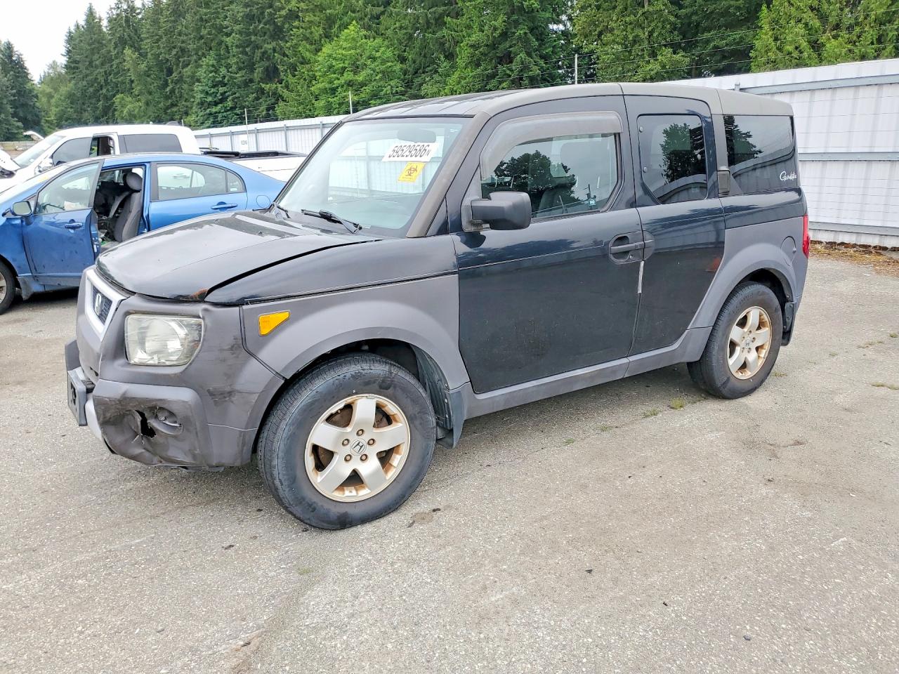 2004 Honda Element Ex Black vin: 5J6YH28514L019176