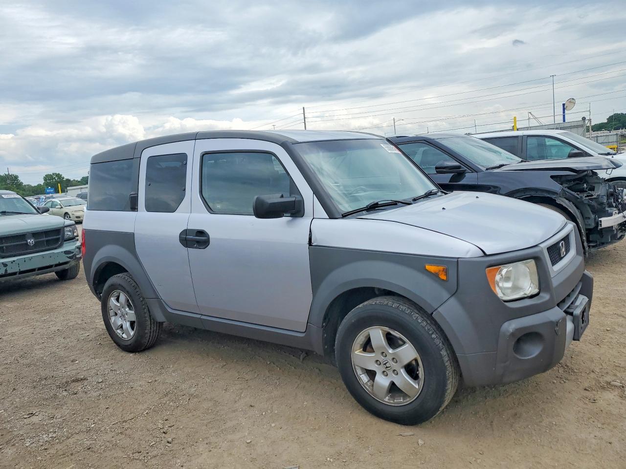2004 Honda Element Ex Silver vin: 5J6YH28514L032672