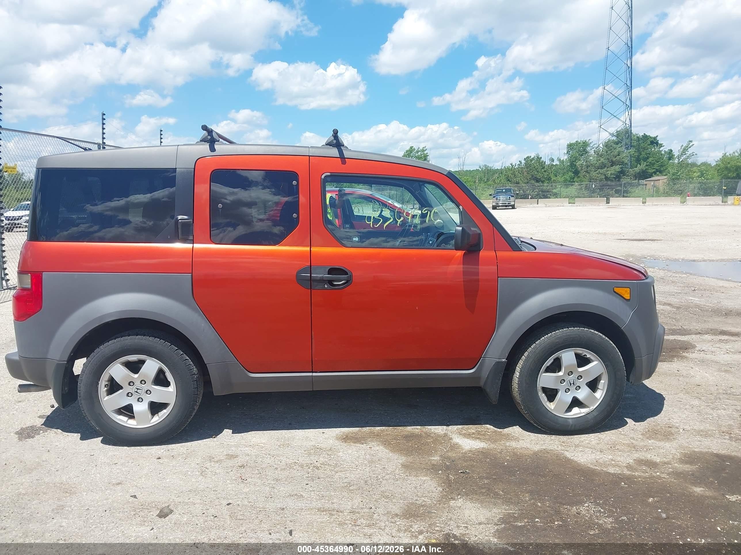 2003 Honda Element Ex Orange vin: 5J6YH28523L032758