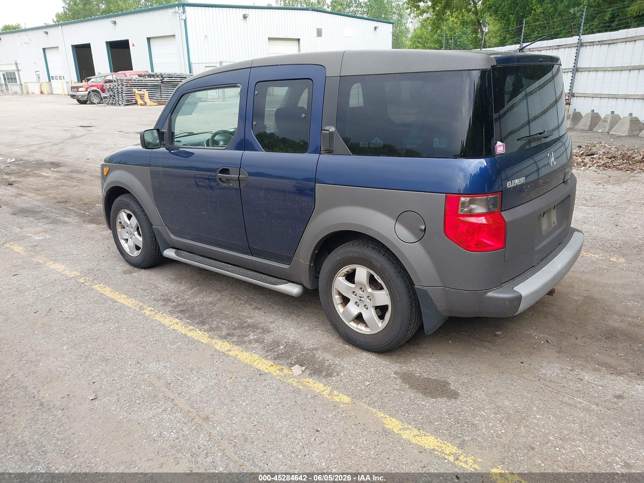 2003 Honda Element Ex Синий vin: 5J6YH28523L036289