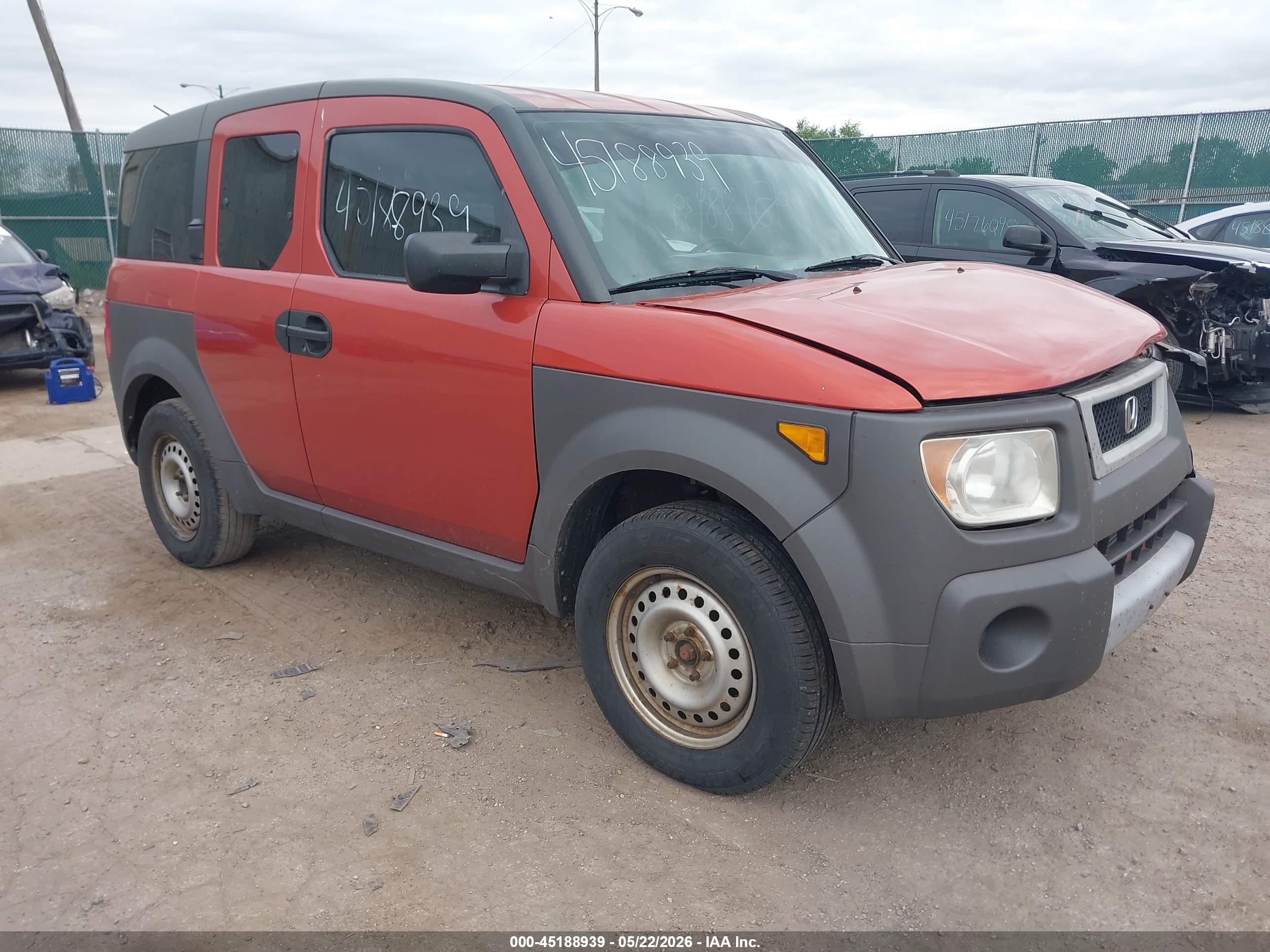 2003 Honda Element Ex Orange vin: 5J6YH28523L037085