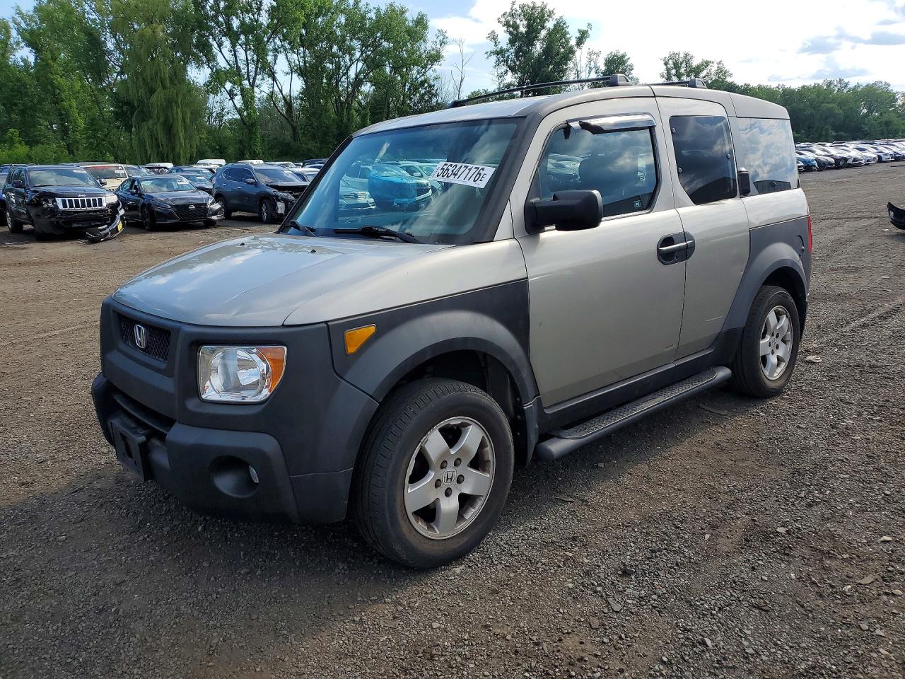 2004 Honda Element Ex Gray vin: 5J6YH28524L019686