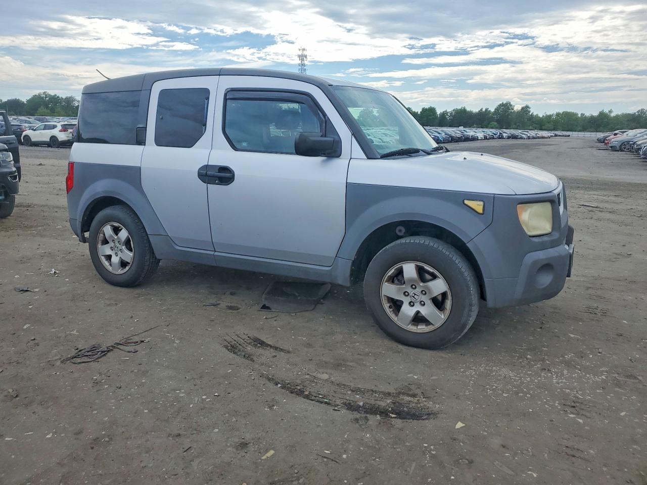 2003 Honda Element Ex Silver vin: 5J6YH28533L010896