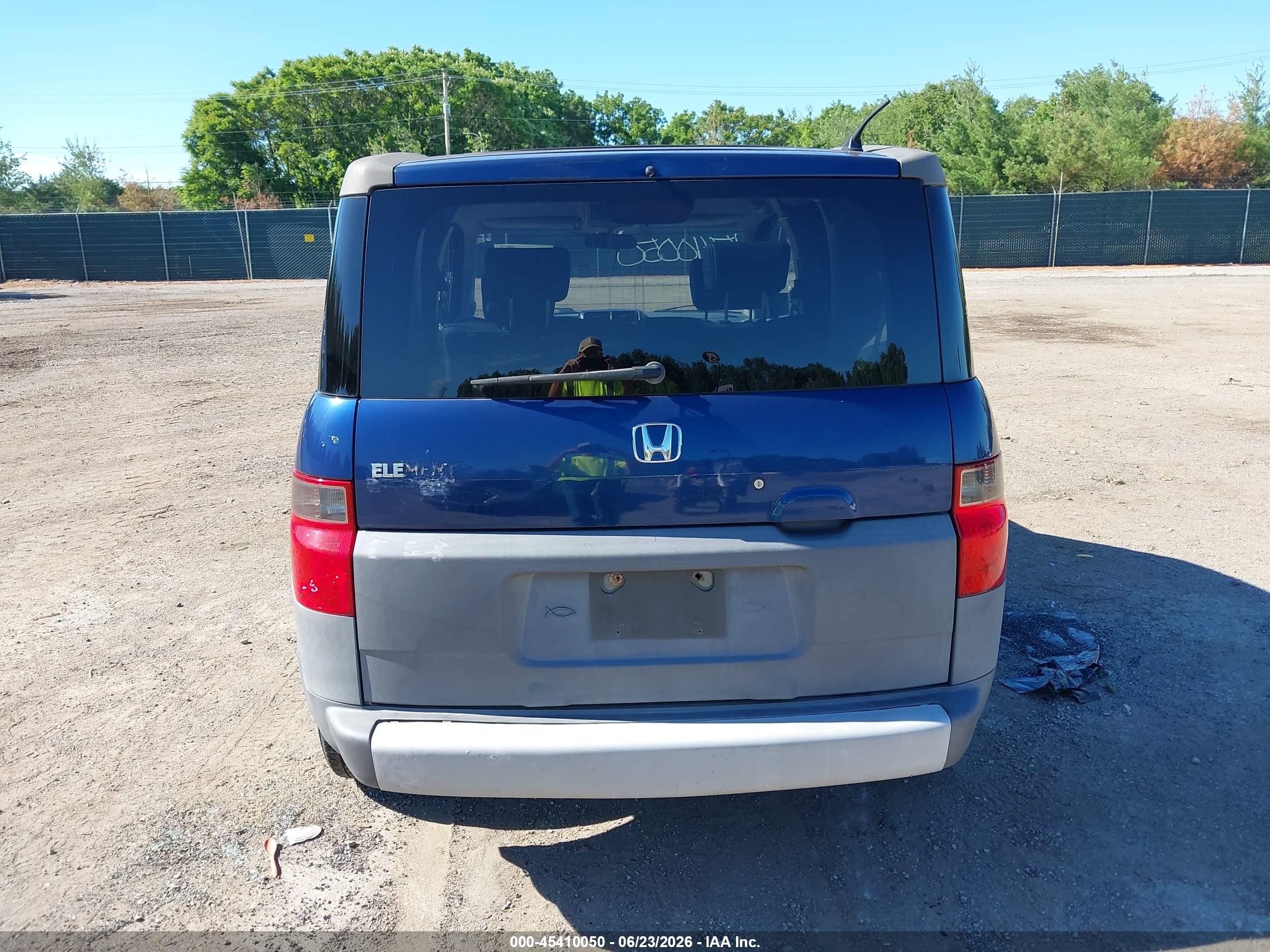 2003 Honda Element Ex Blue vin: 5J6YH28533L014284