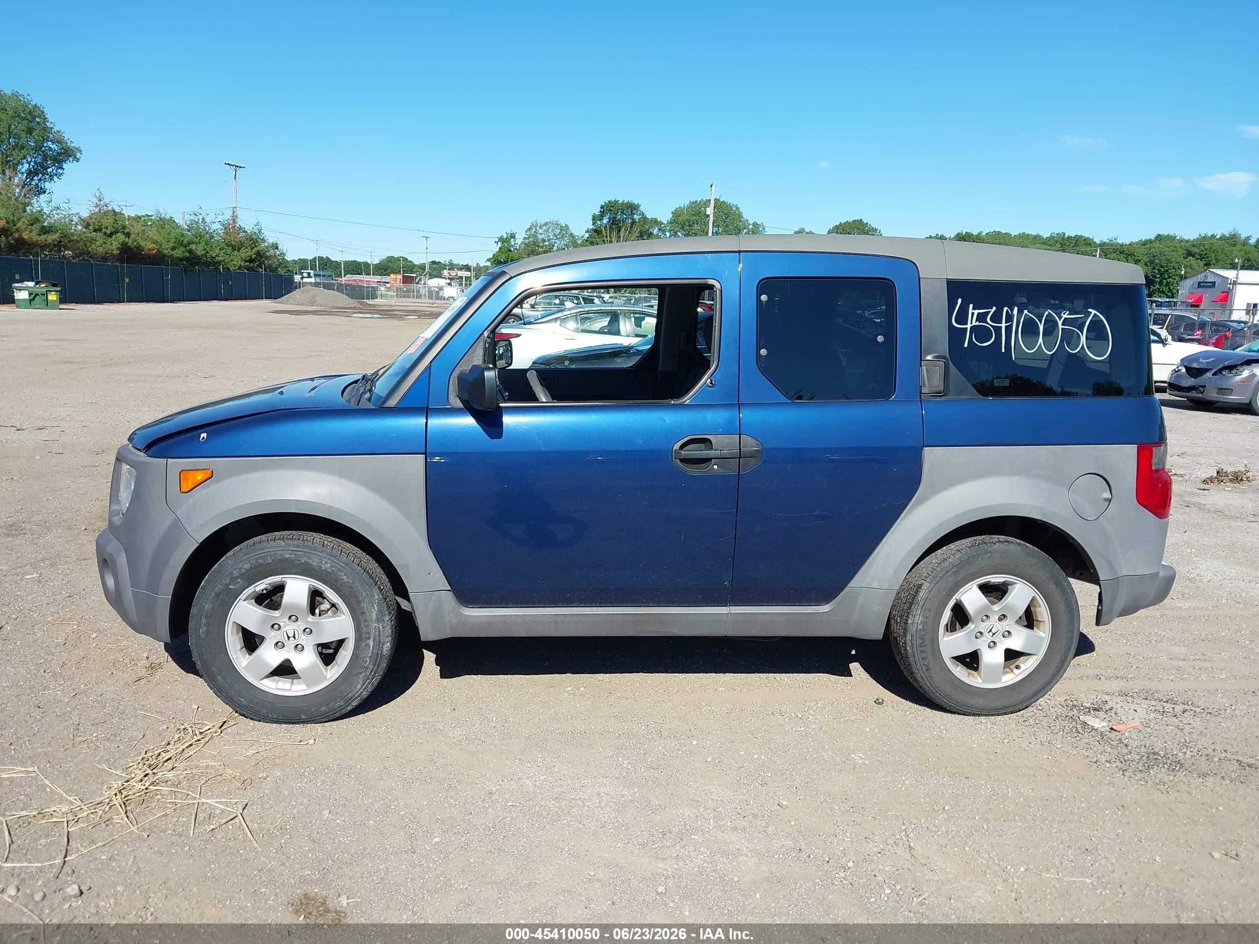 2003 Honda Element Ex Blue vin: 5J6YH28533L014284