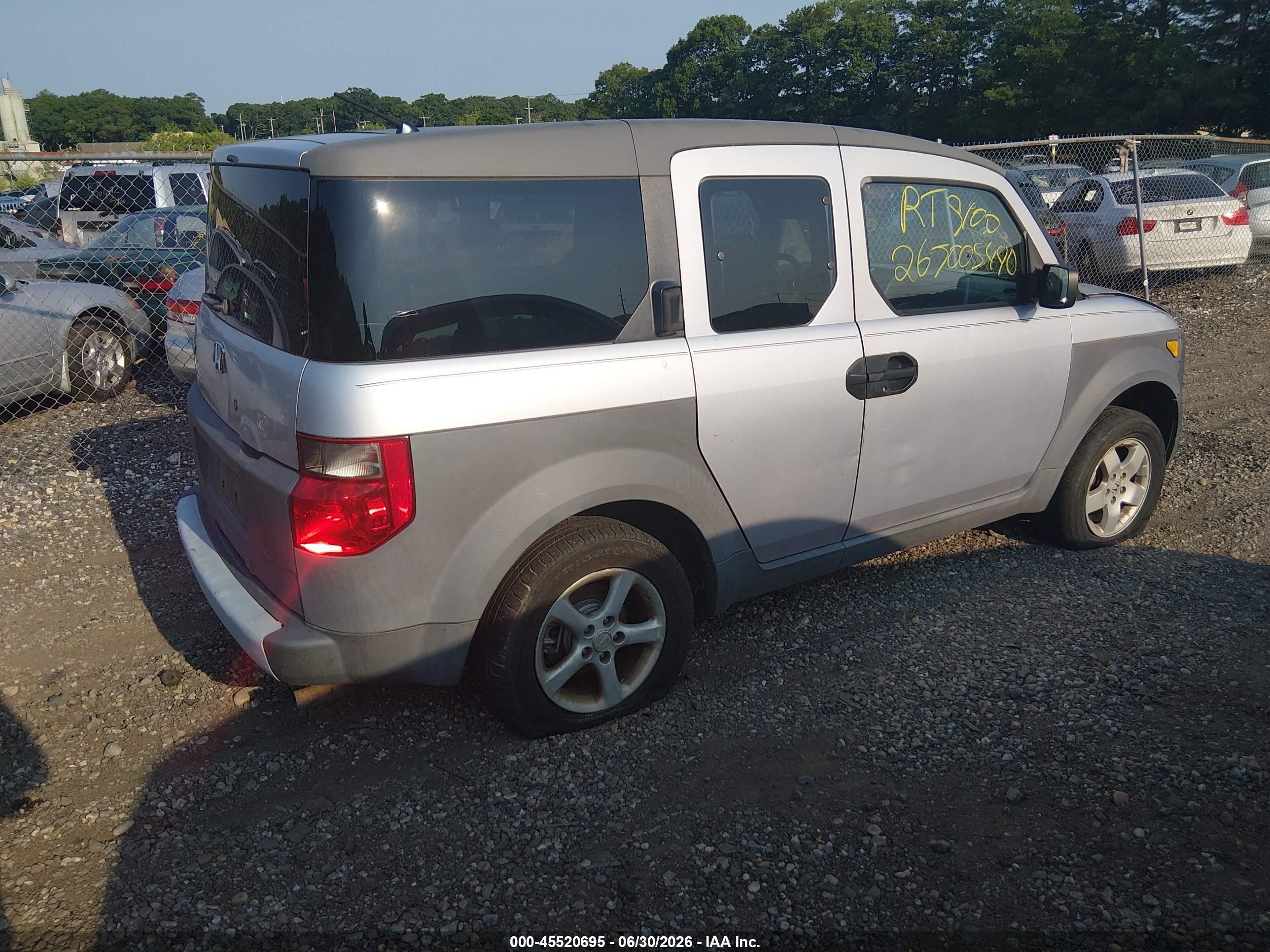 2003 Honda Element Ex Gray vin: 5J6YH28533L022224