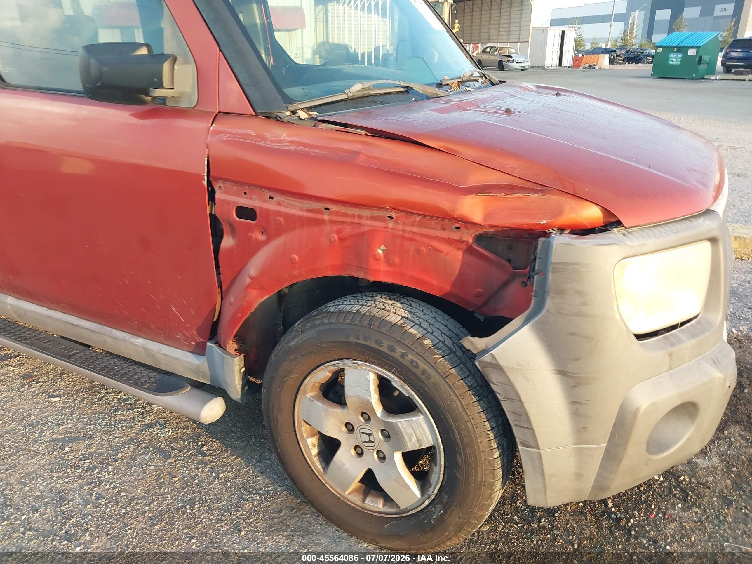 2003 Honda Element Ex Orange vin: 5J6YH28533L037127