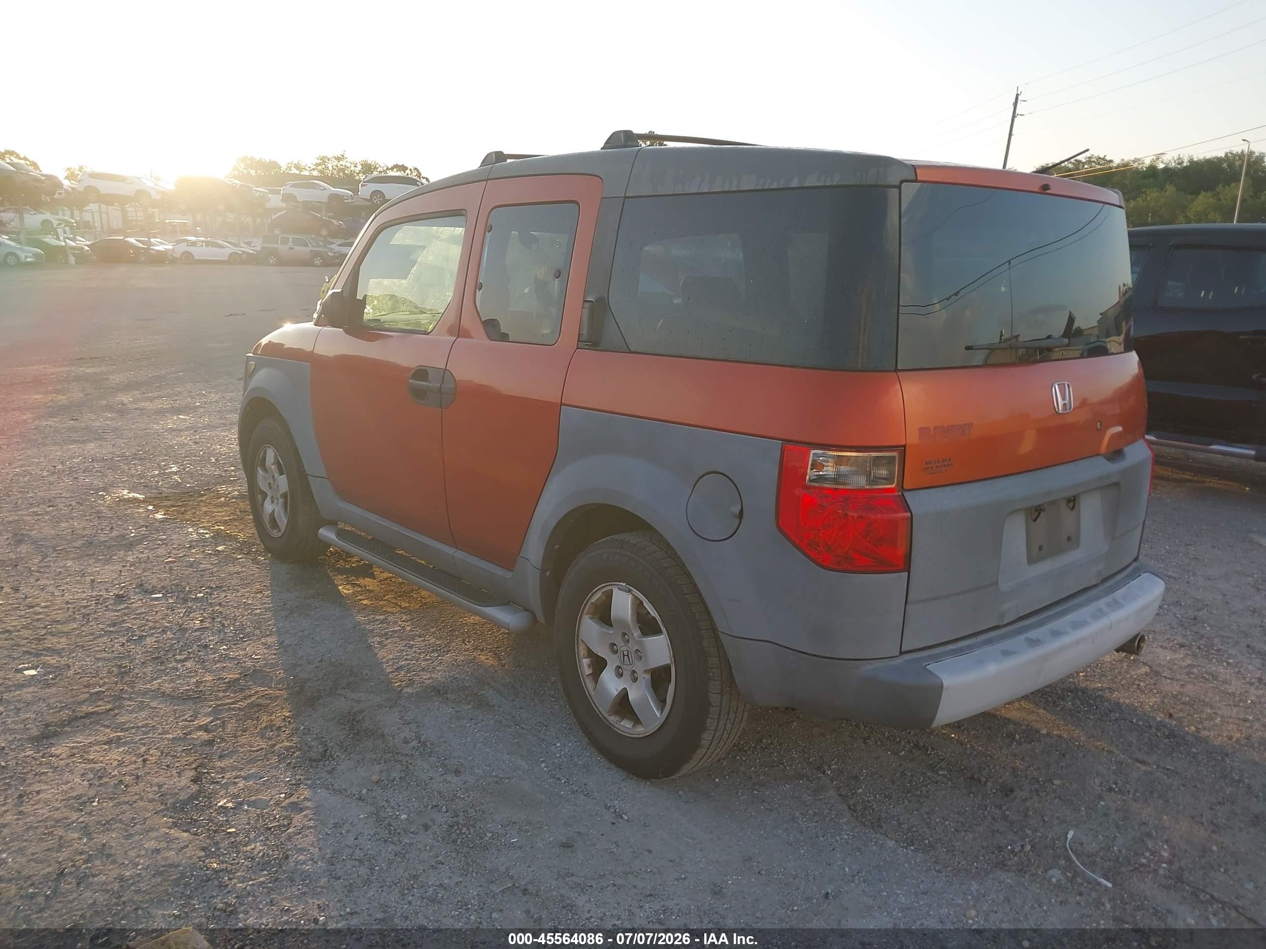 2003 Honda Element Ex Orange vin: 5J6YH28533L037127