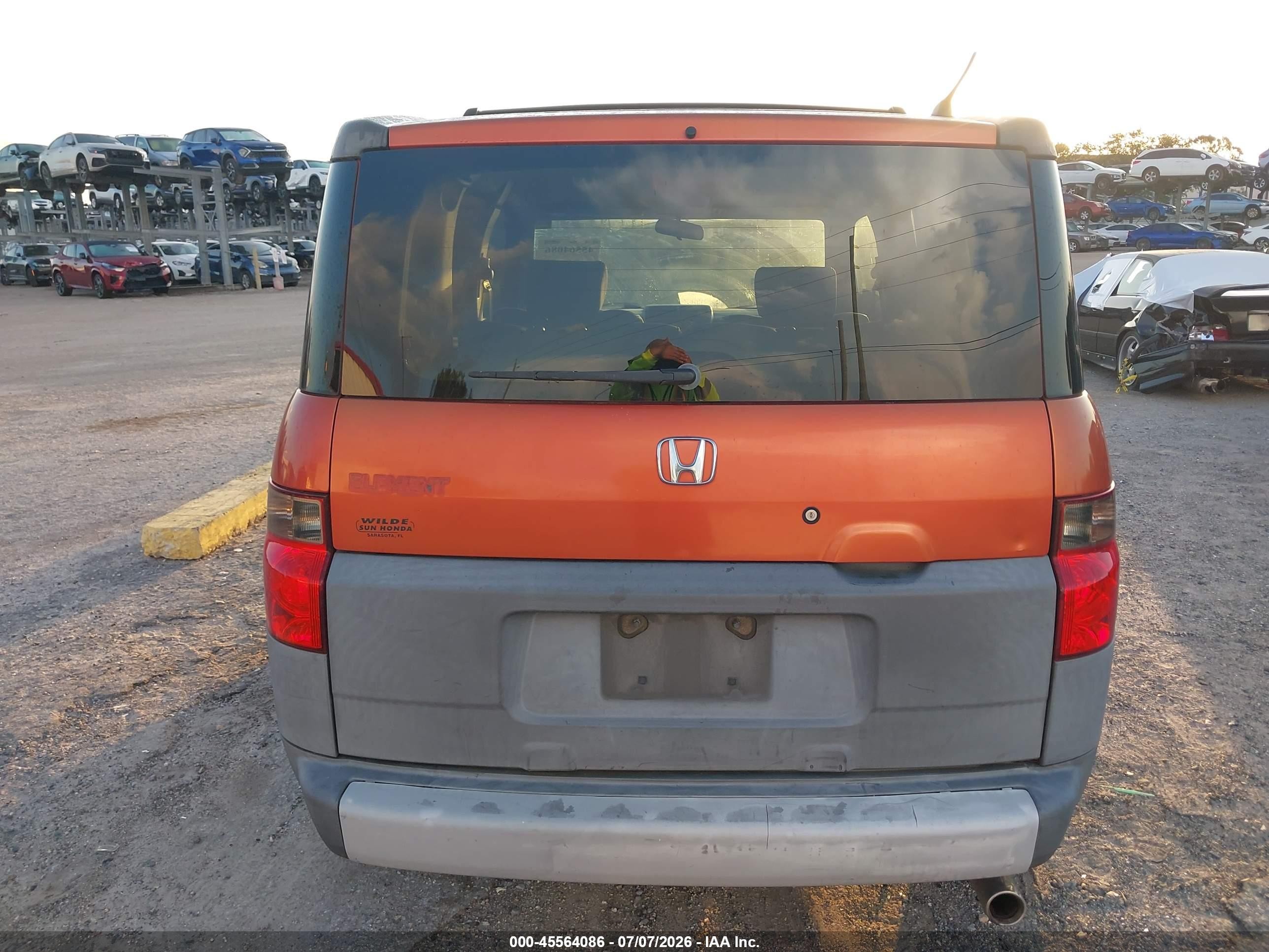 2003 Honda Element Ex Orange vin: 5J6YH28533L037127