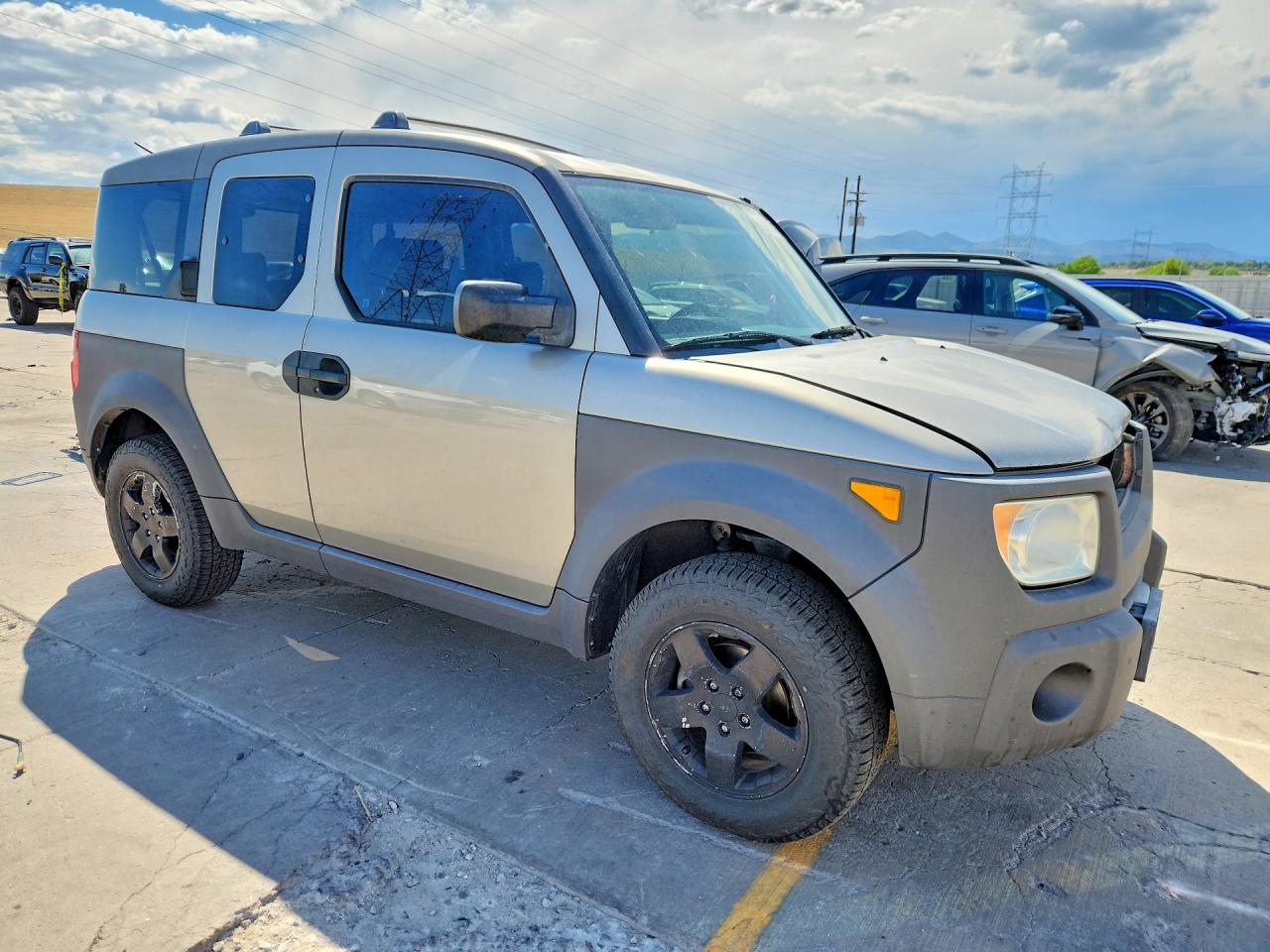 2004 Honda Element Ex Gray vin: 5J6YH28534L004047