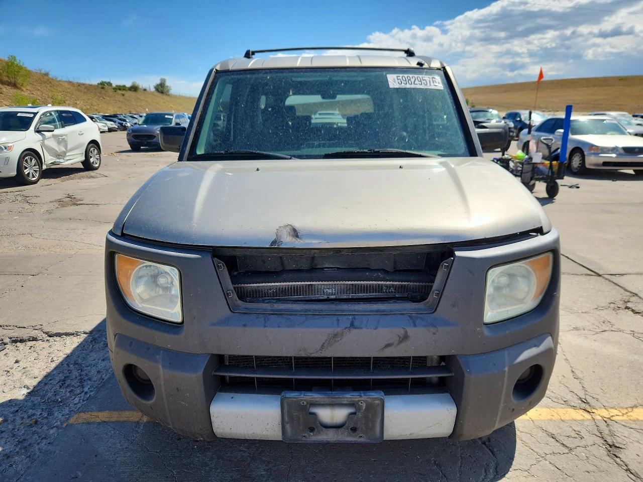 2004 Honda Element Ex Gray vin: 5J6YH28534L004047