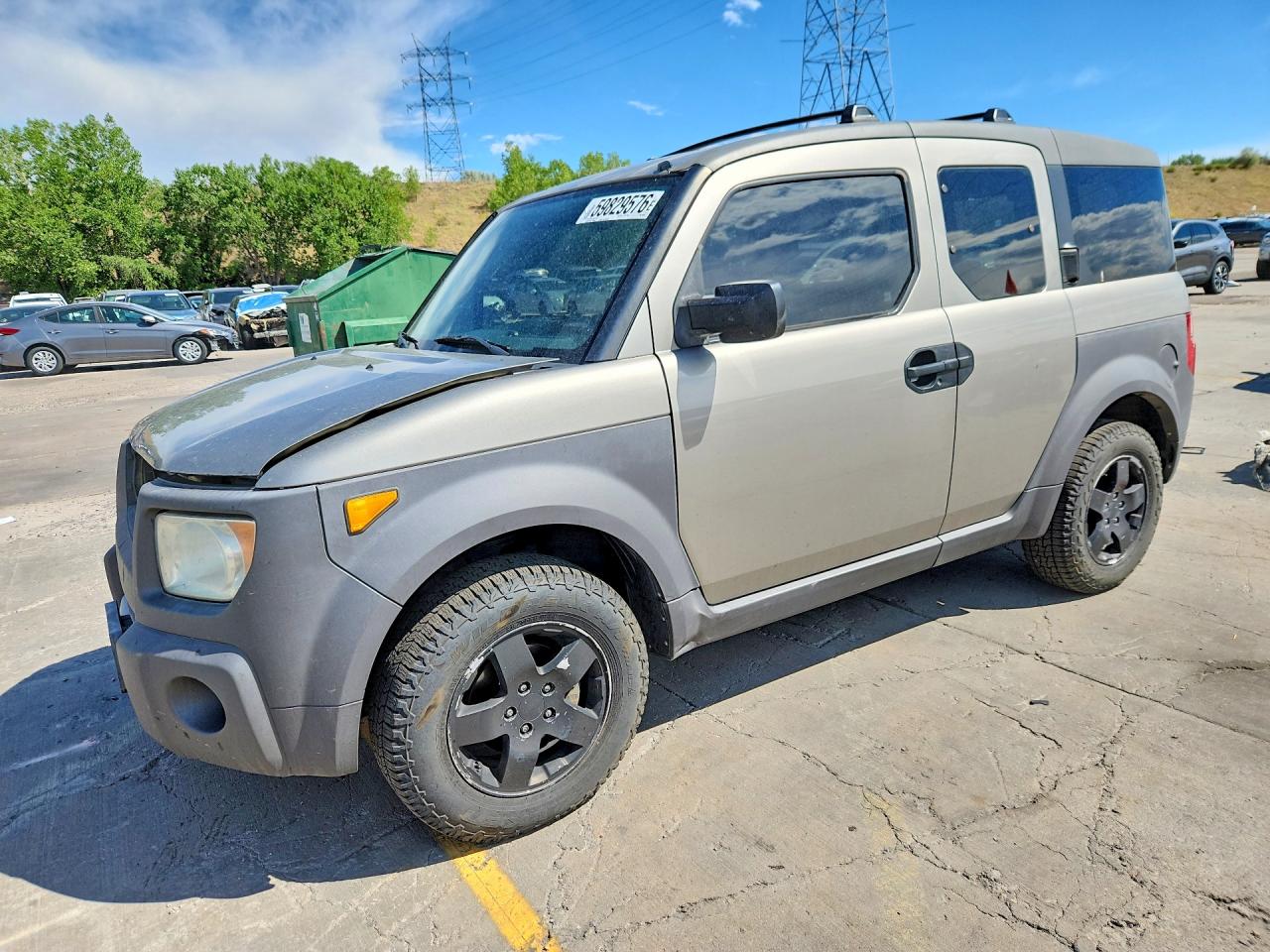 2004 Honda Element Ex Gray vin: 5J6YH28534L004047