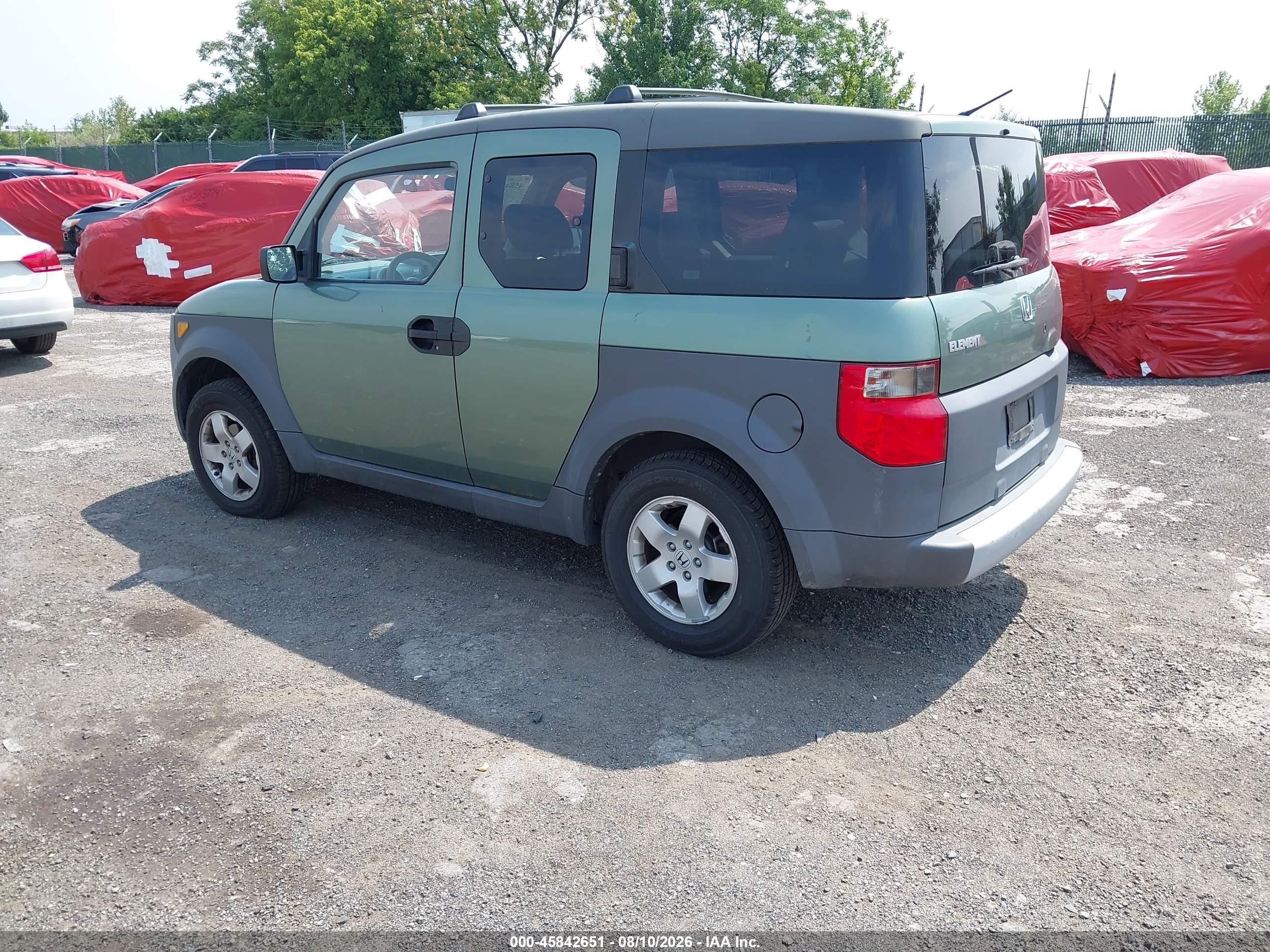 2004 Honda Element Ex Green vin: 5J6YH28534L037730