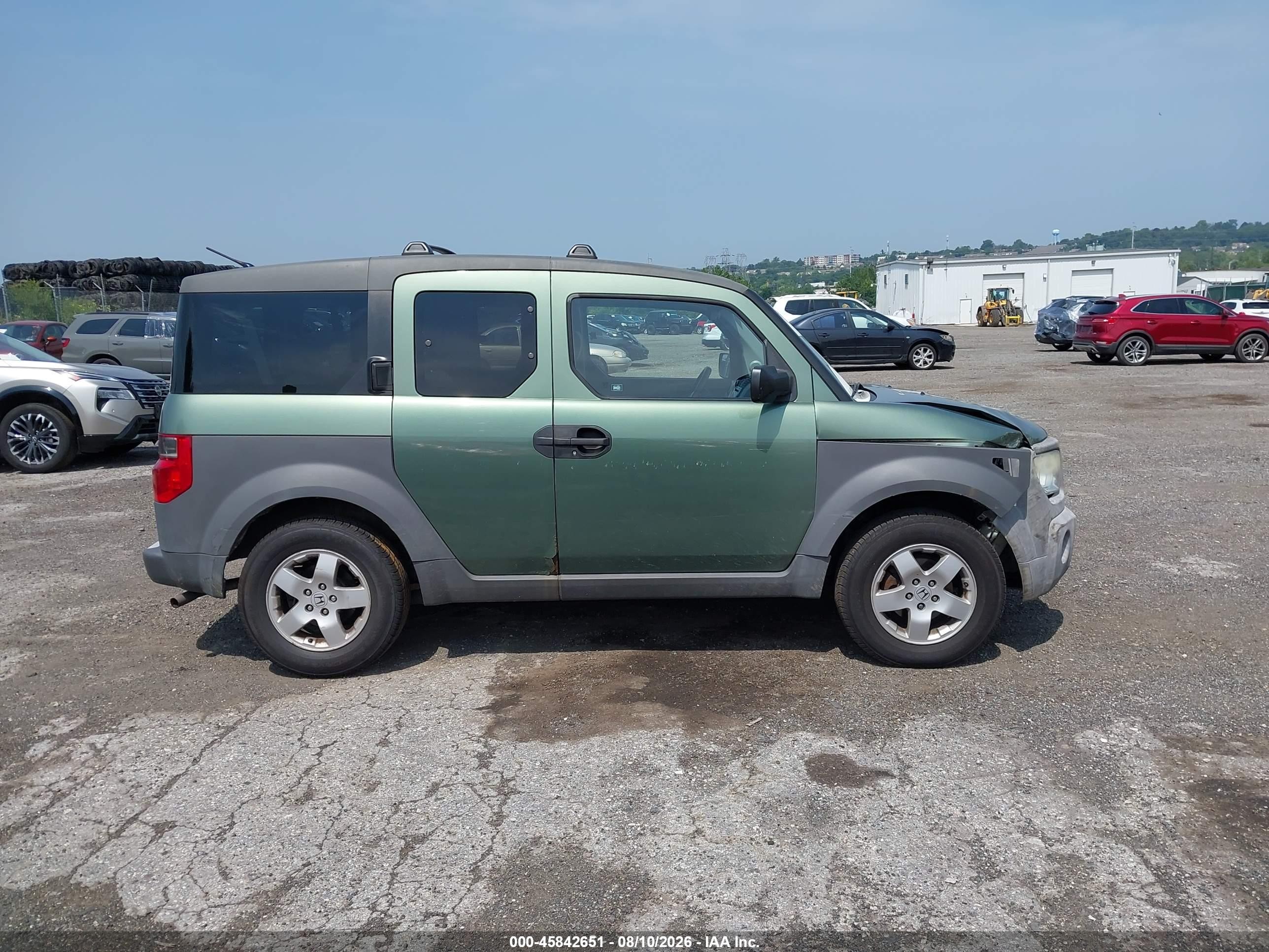 2004 Honda Element Ex Green vin: 5J6YH28534L037730