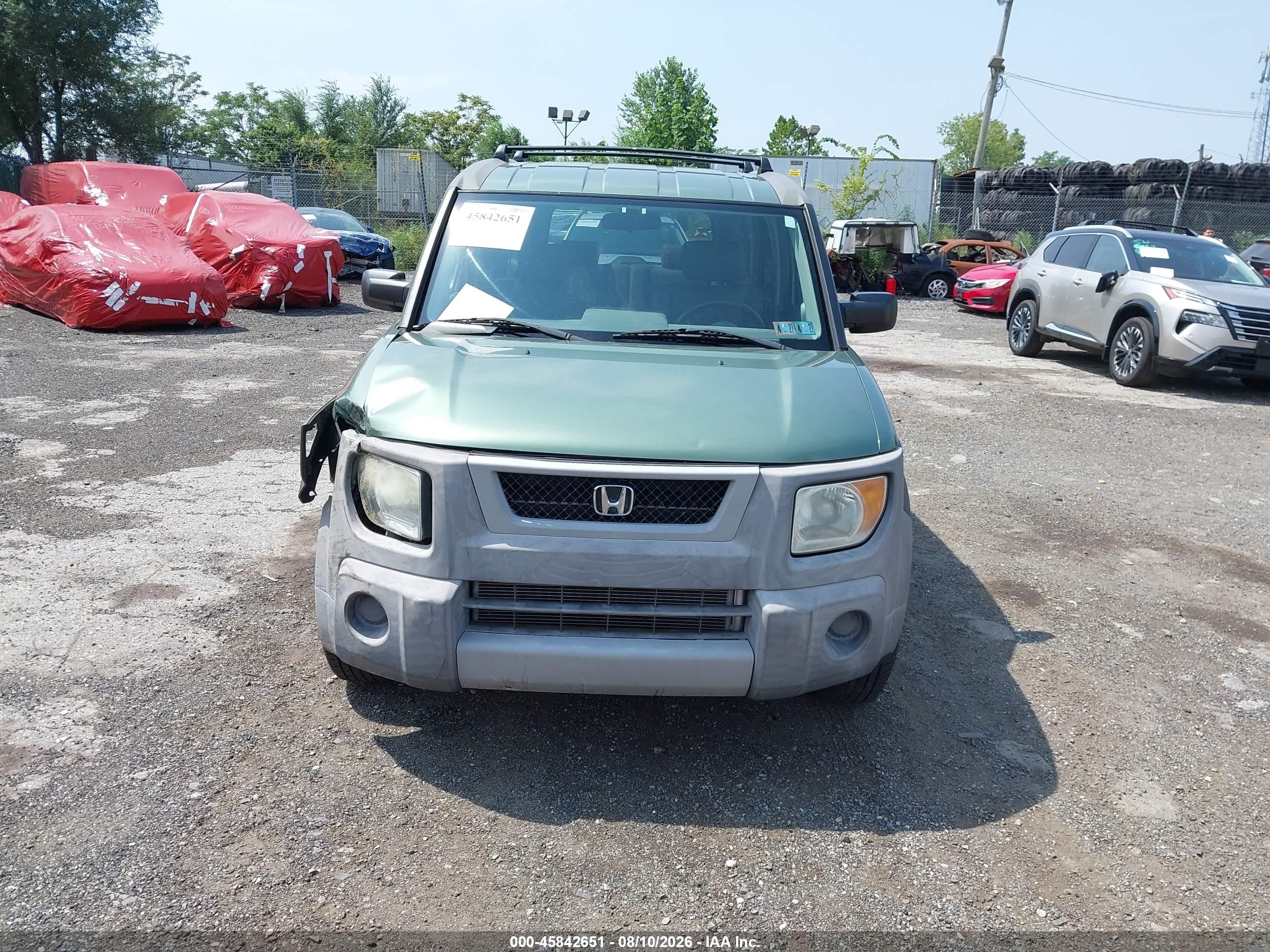2004 Honda Element Ex Green vin: 5J6YH28534L037730