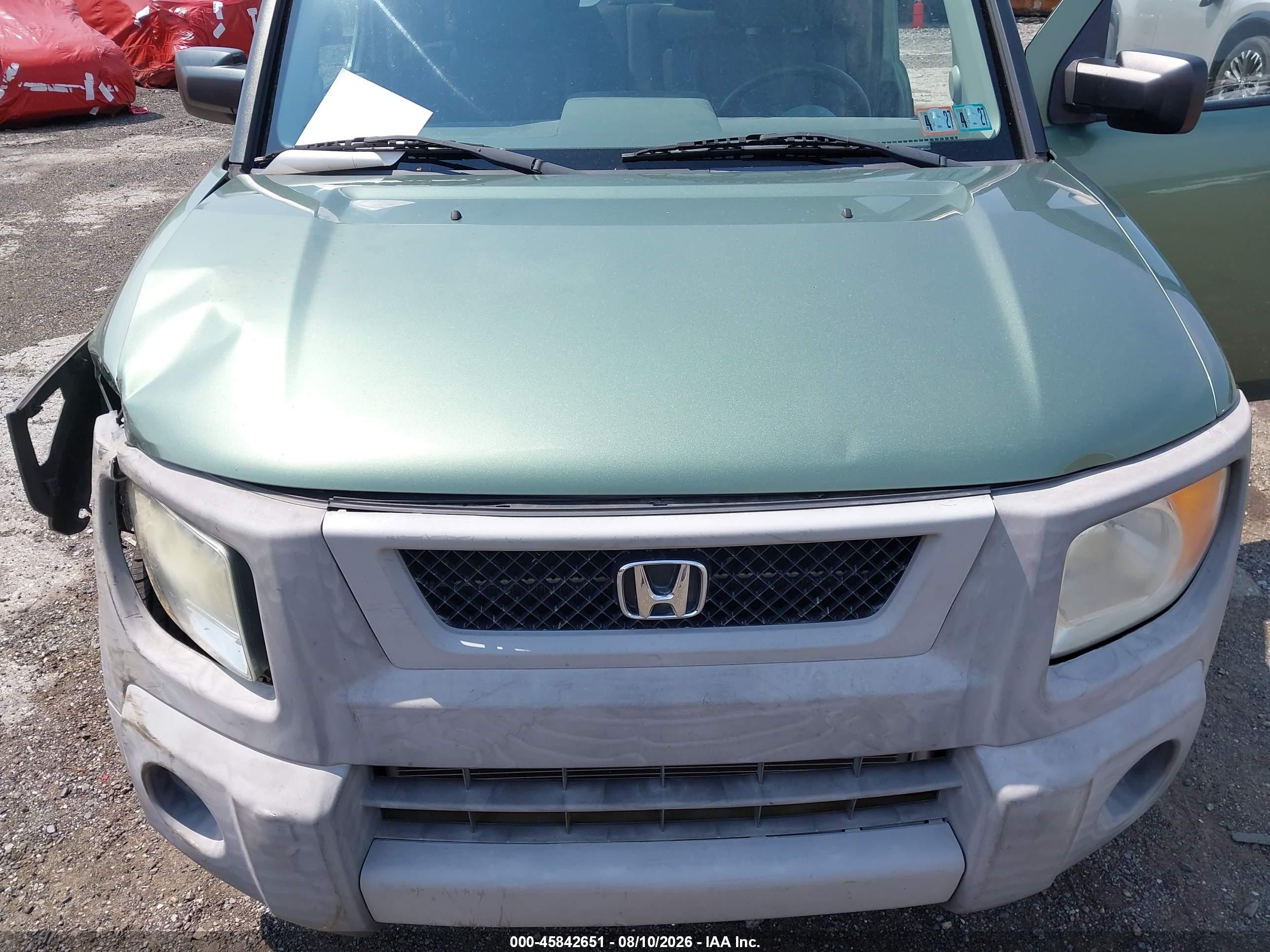 2004 Honda Element Ex Green vin: 5J6YH28534L037730