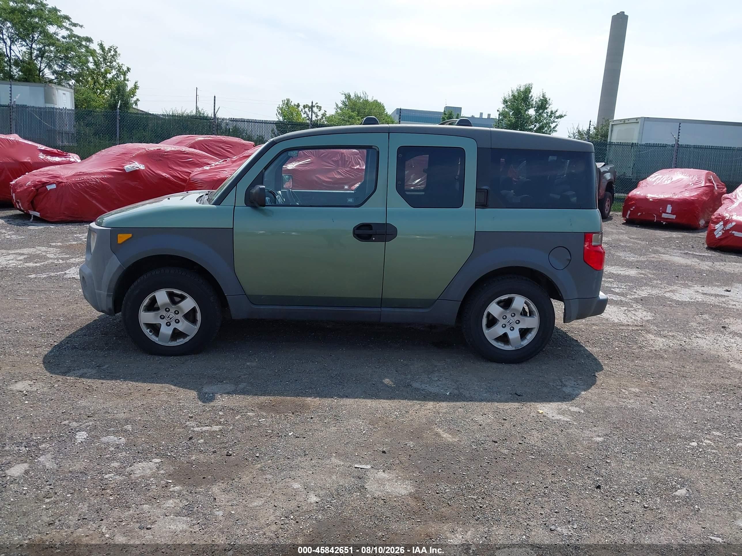 2004 Honda Element Ex Green vin: 5J6YH28534L037730