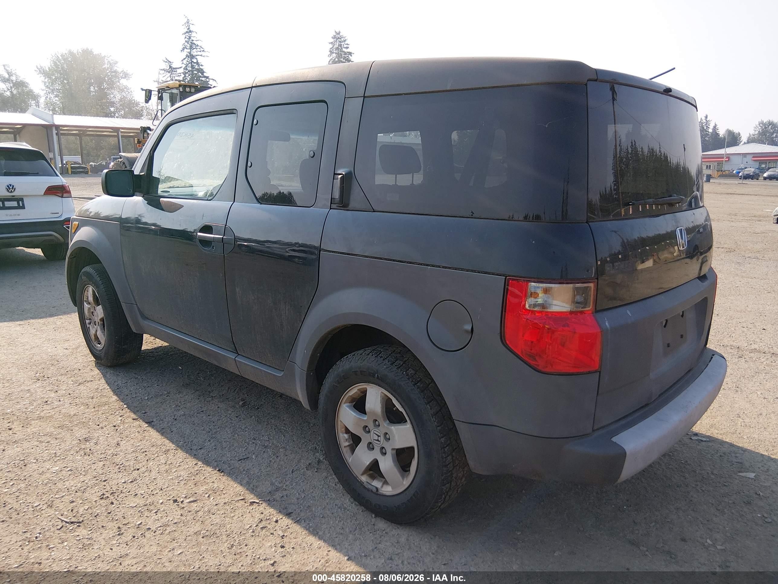 2003 Honda Element Ex Black vin: 5J6YH28543L000202