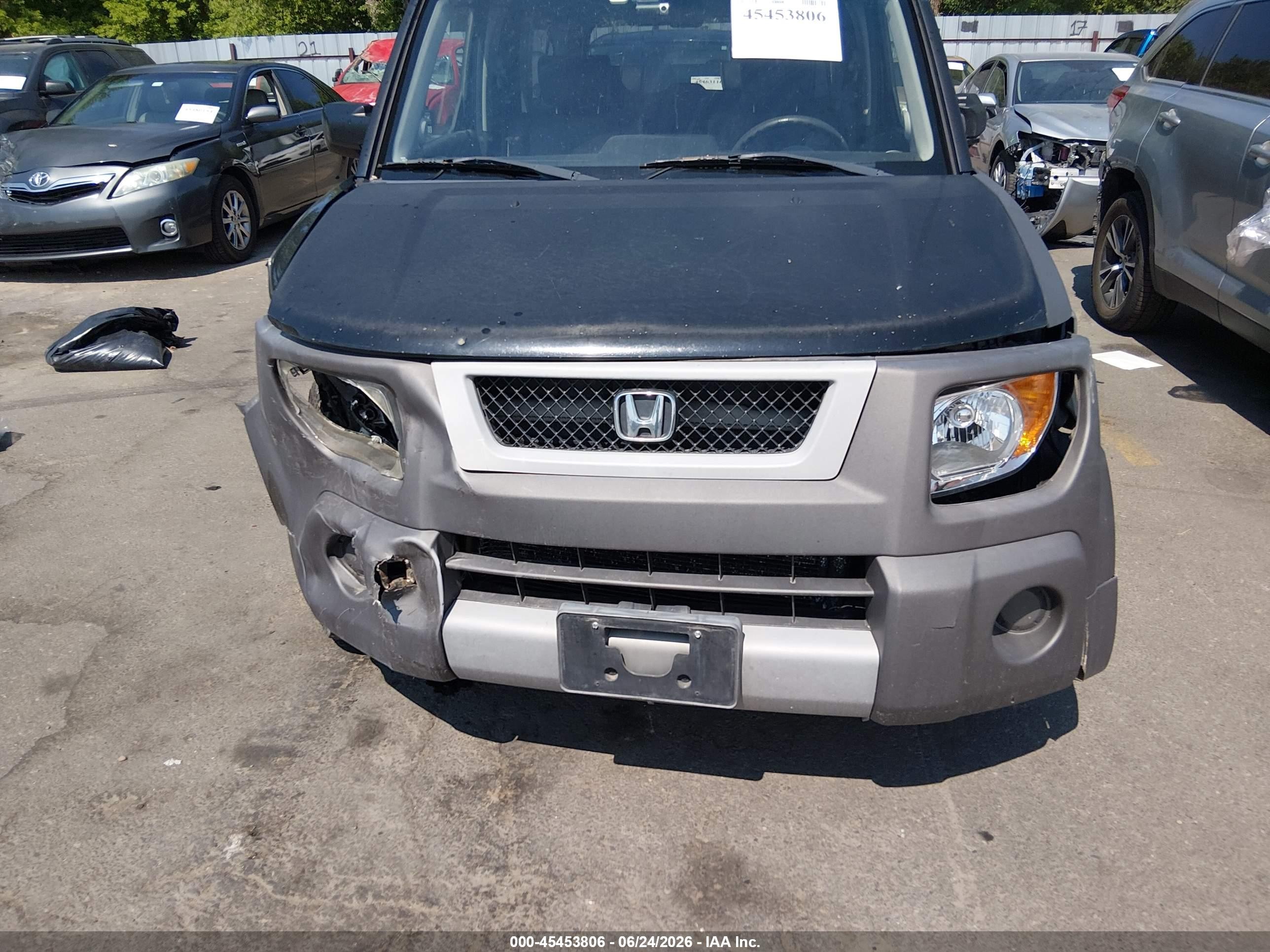 2003 Honda Element Ex Black vin: 5J6YH28543L009448