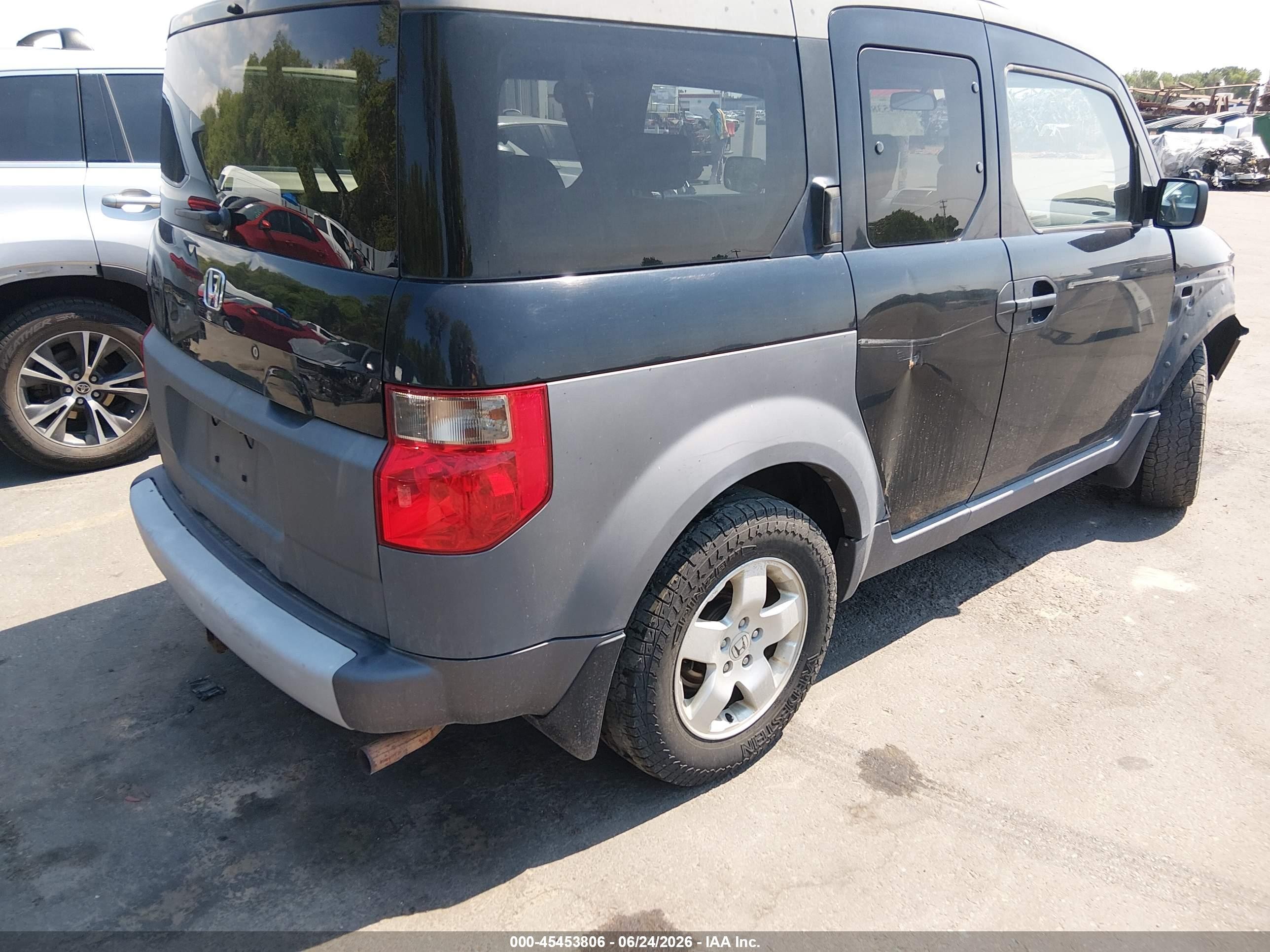 2003 Honda Element Ex Black vin: 5J6YH28543L009448