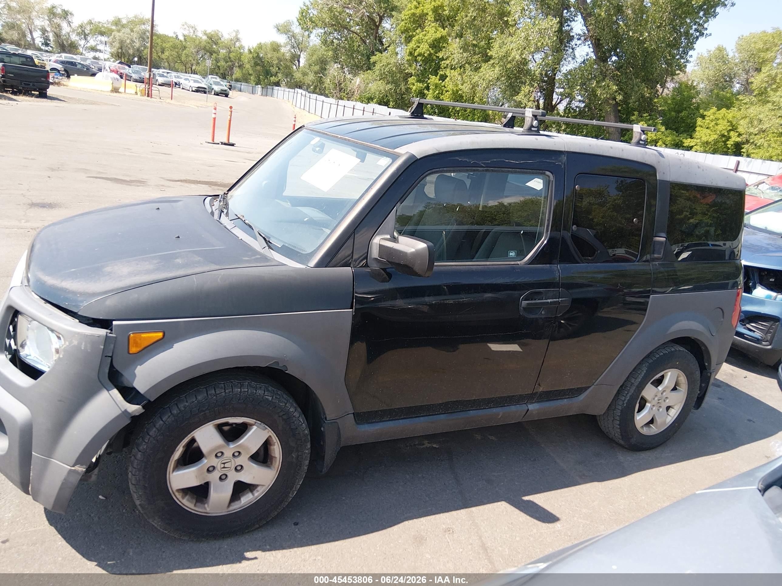 2003 Honda Element Ex Black vin: 5J6YH28543L009448