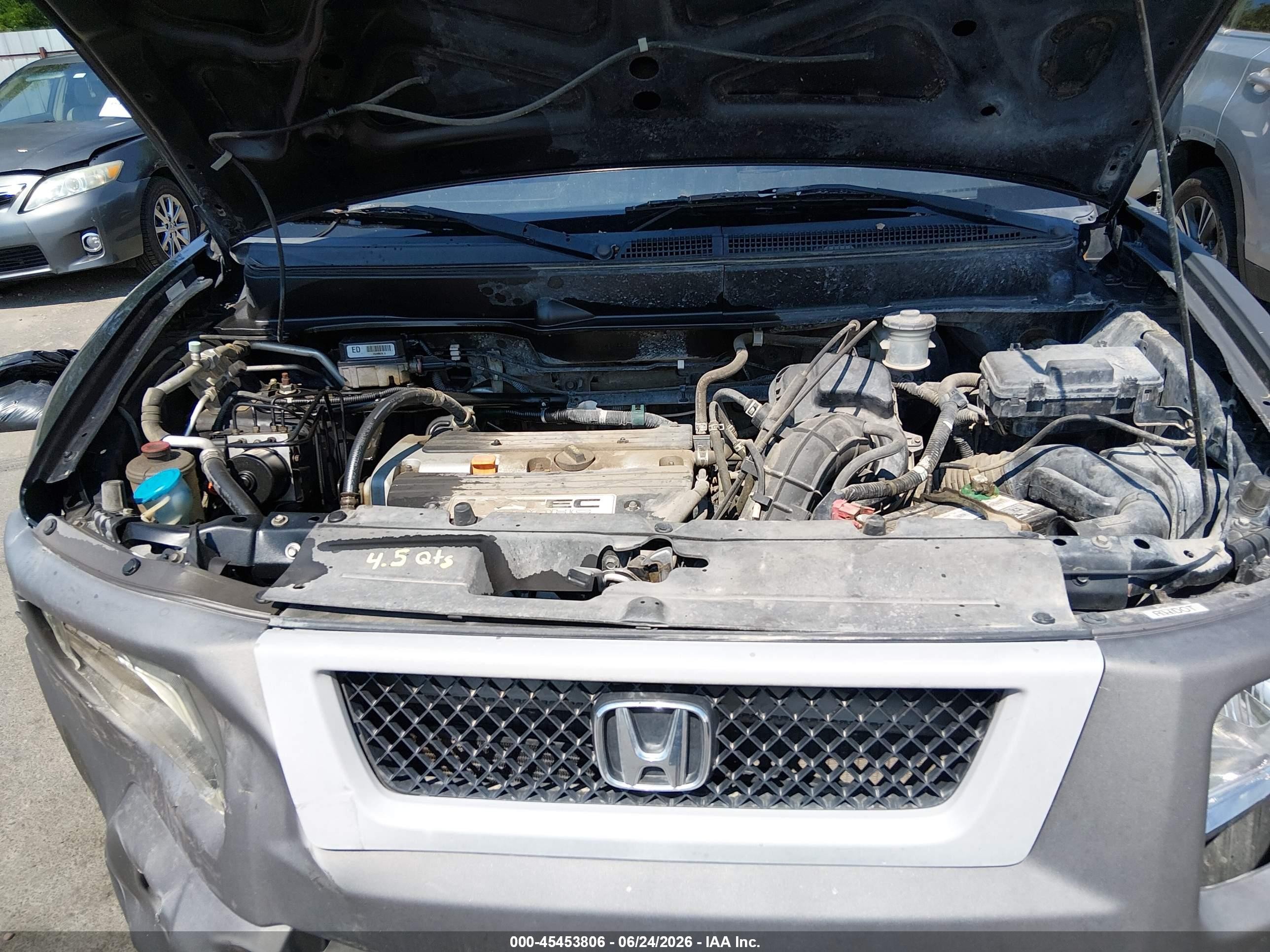2003 Honda Element Ex Black vin: 5J6YH28543L009448
