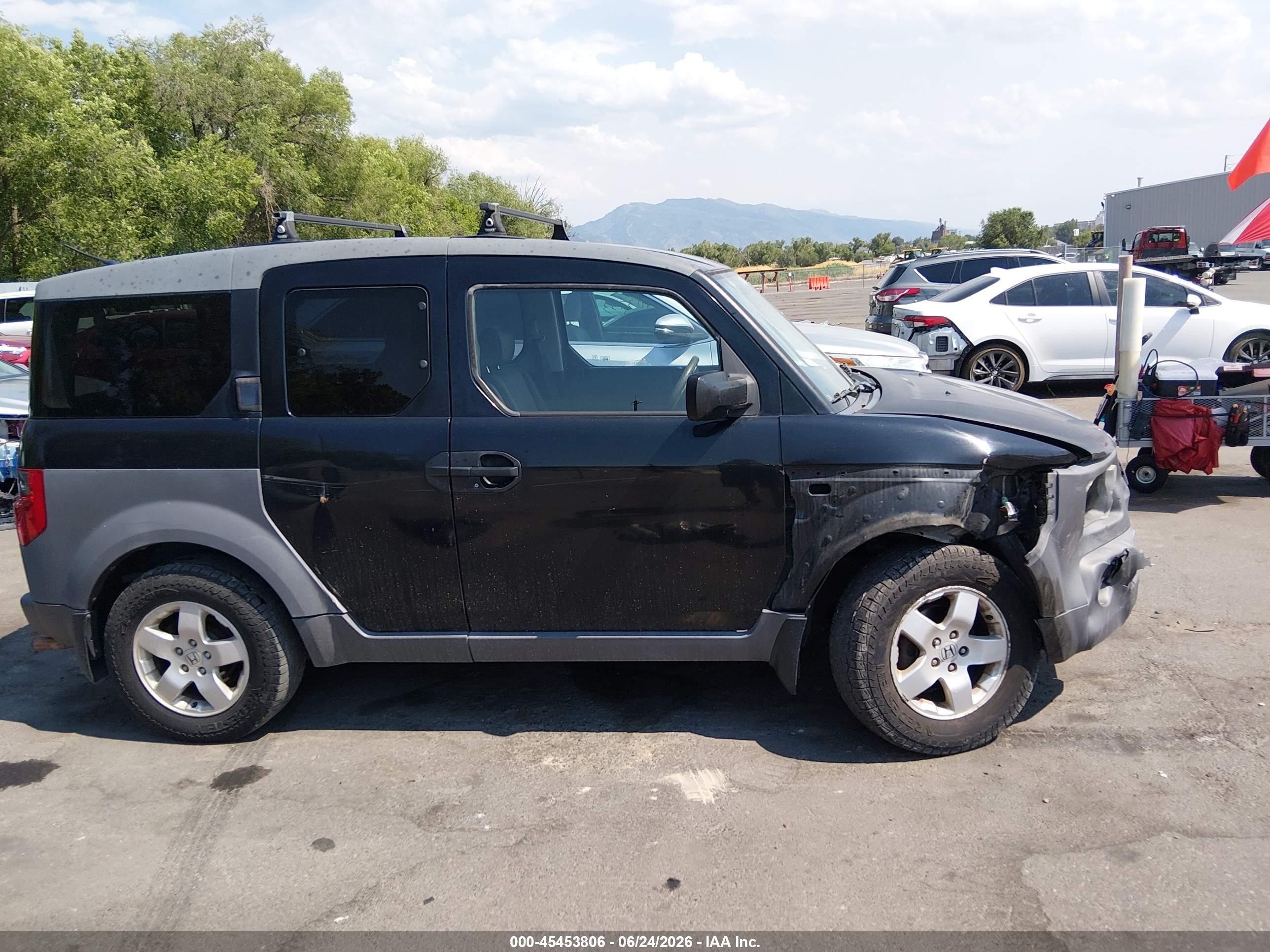 2003 Honda Element Ex Black vin: 5J6YH28543L009448