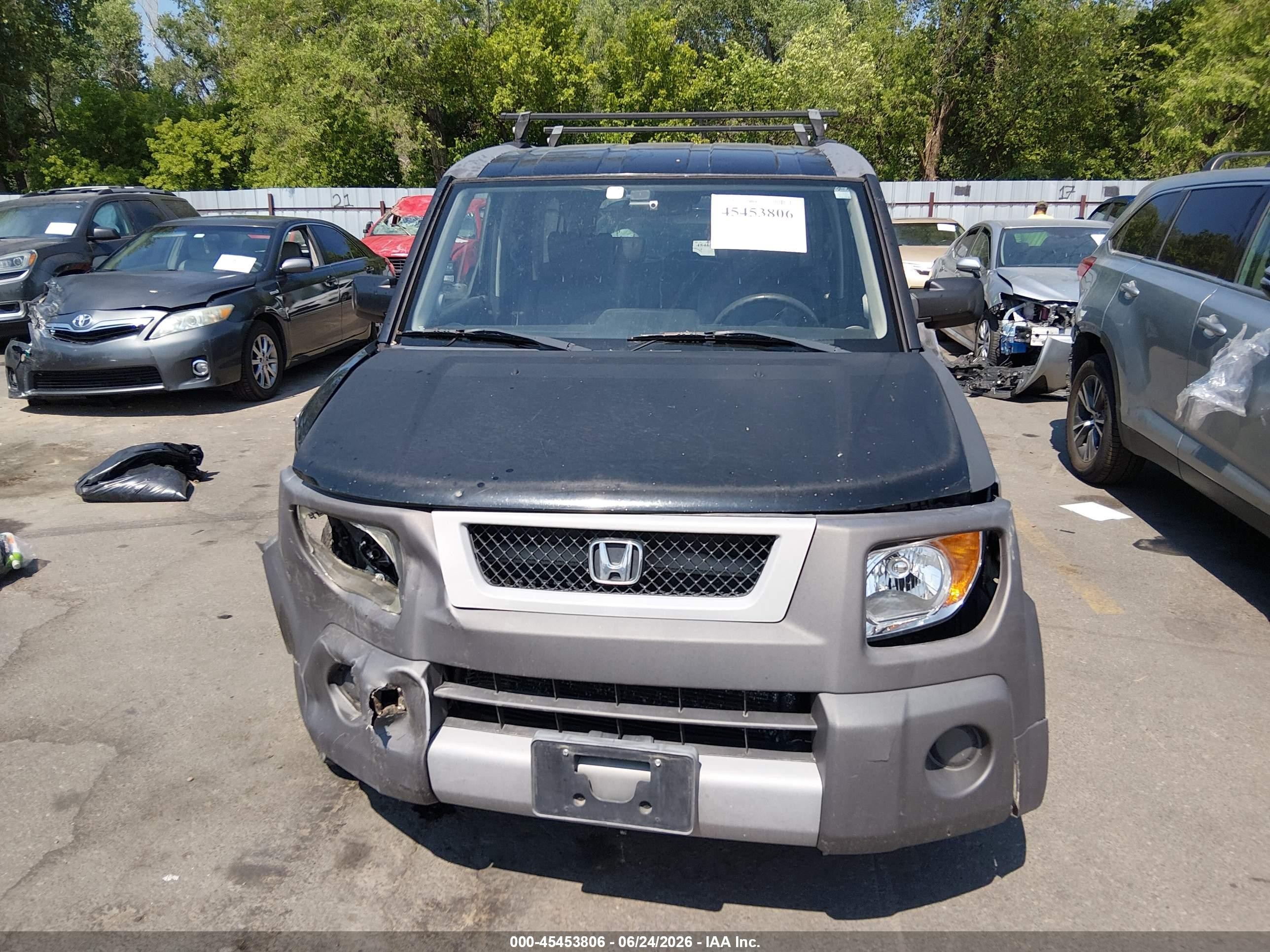 2003 Honda Element Ex Black vin: 5J6YH28543L009448
