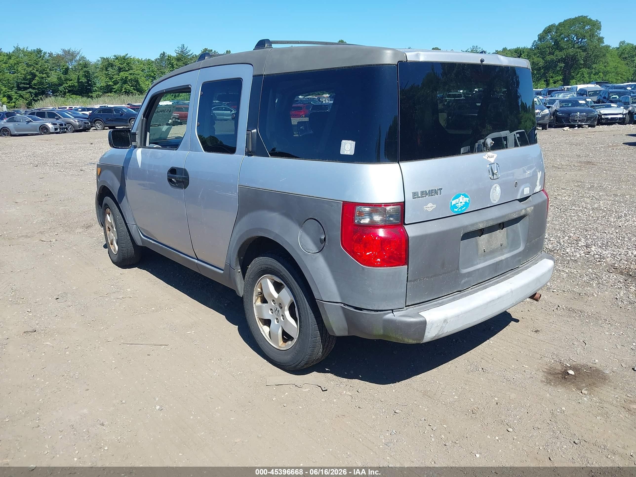 2003 Honda Element Ex Silver vin: 5J6YH28543L018604