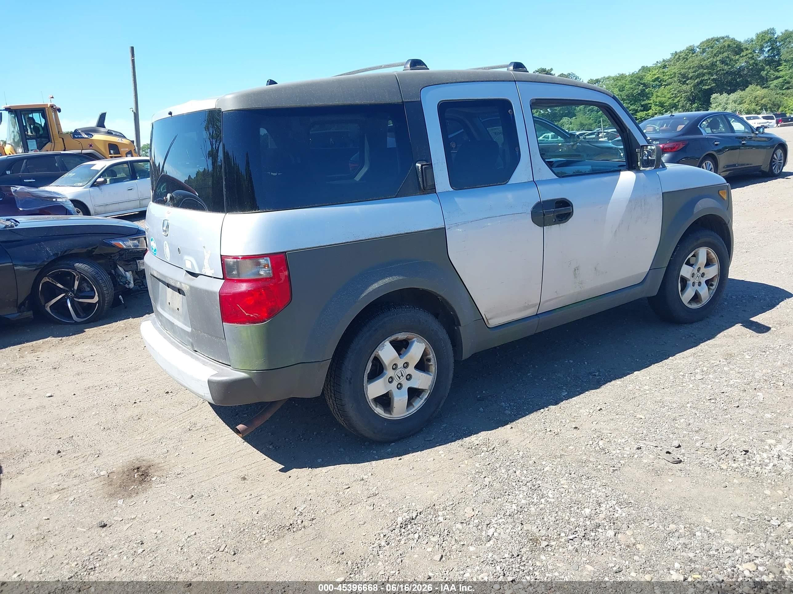 2003 Honda Element Ex Silver vin: 5J6YH28543L018604