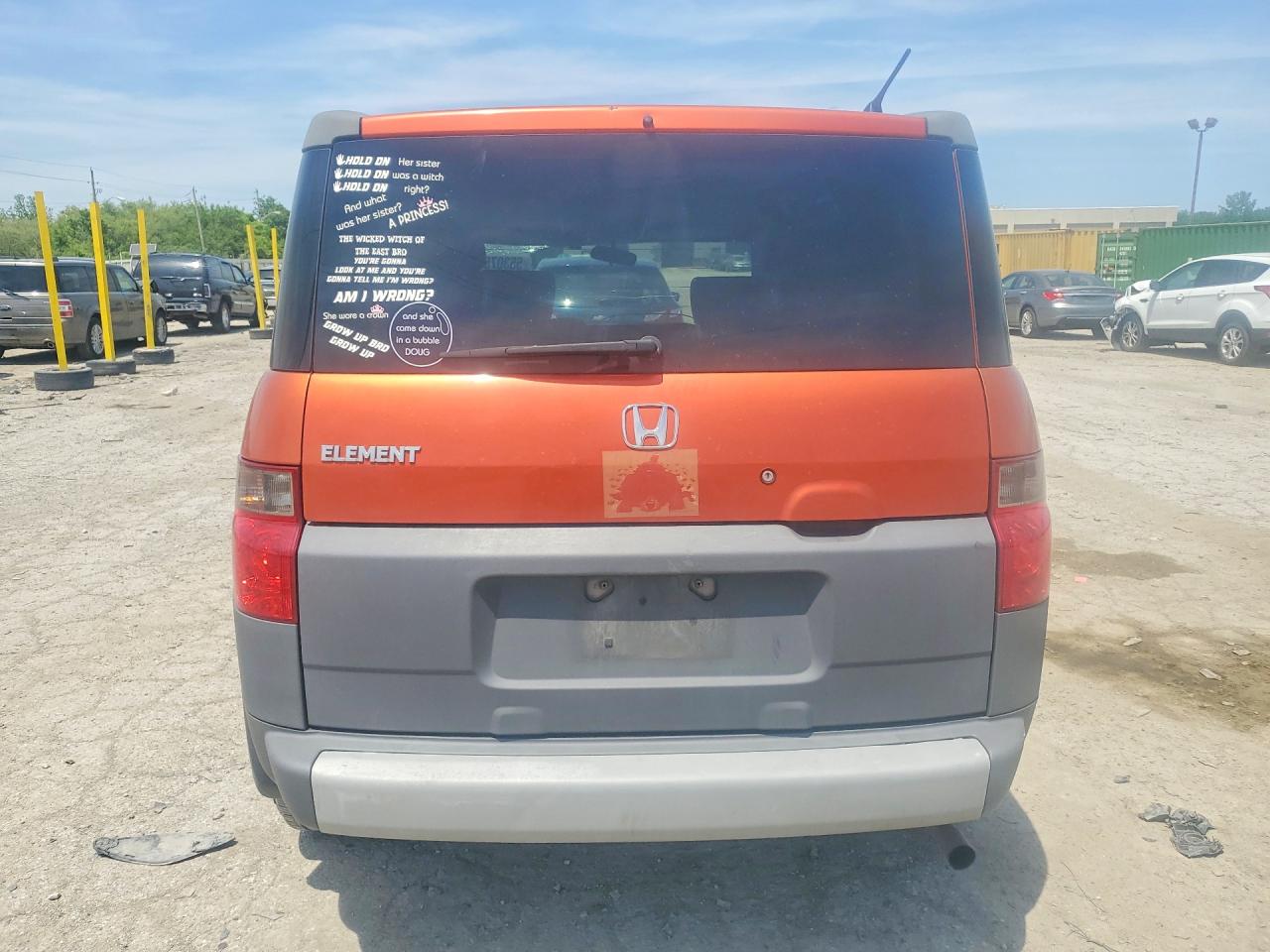 2003 Honda Element Ex Orange vin: 5J6YH28543L026217