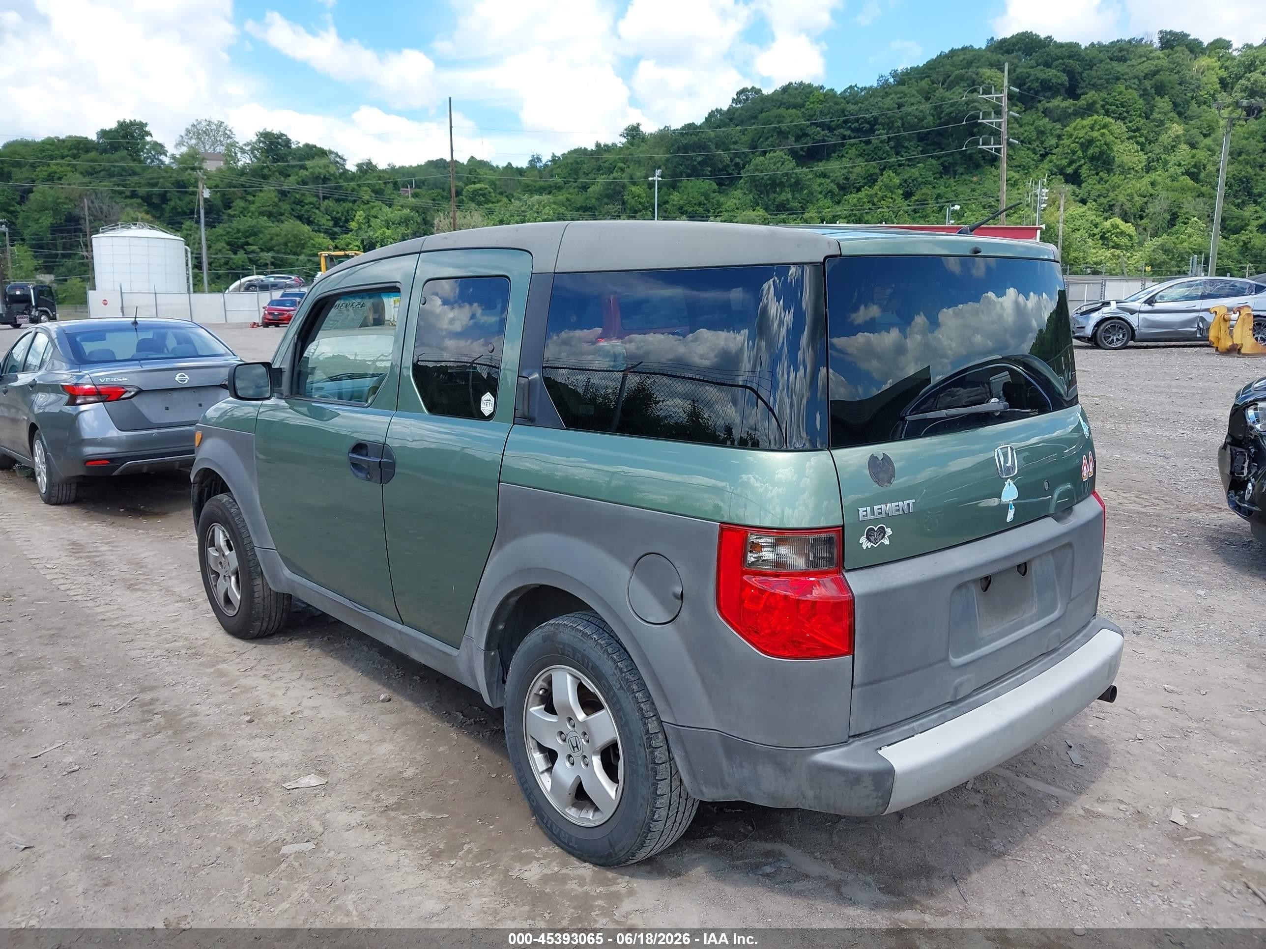 2003 Honda Element Ex Зеленый vin: 5J6YH28543L032602