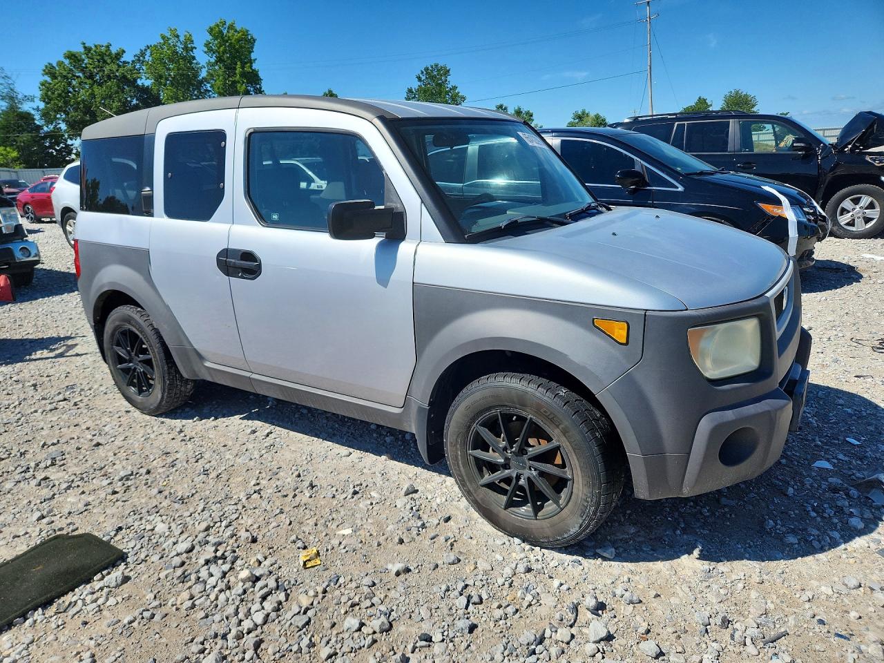 2003 Honda Element Ex Silver vin: 5J6YH28543L044863