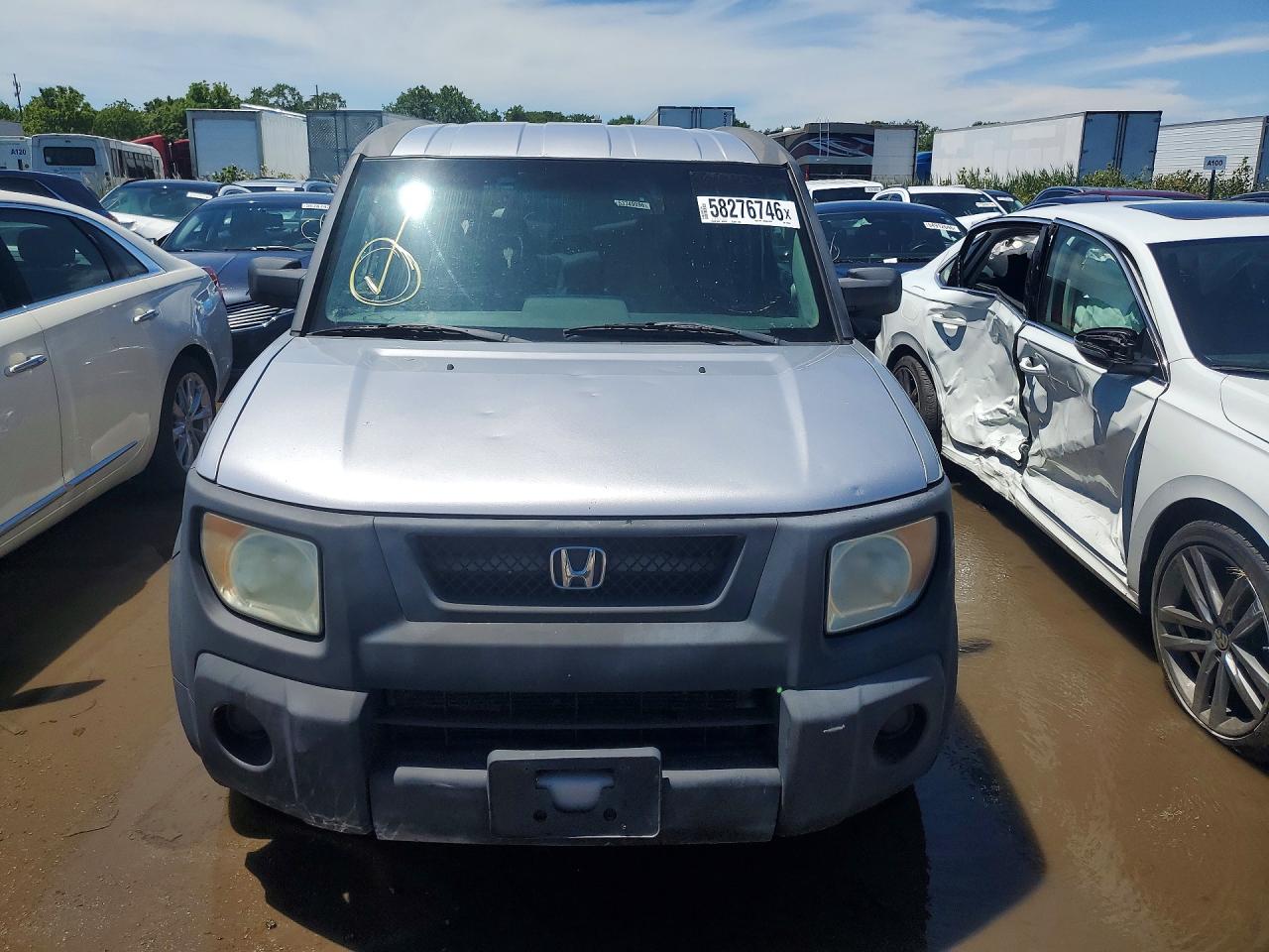 2004 Honda Element Ex Silver vin: 5J6YH28554L006933