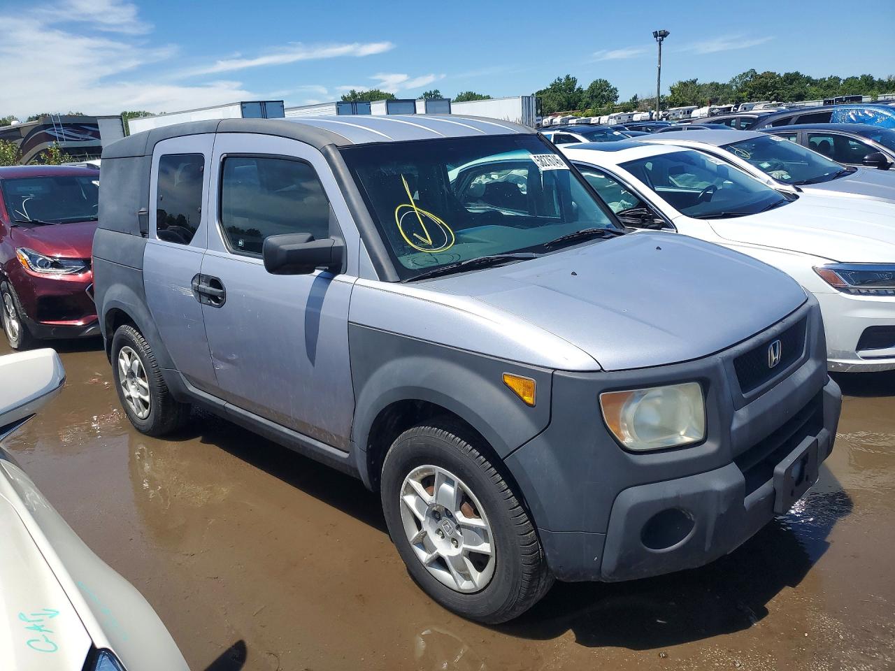 2004 Honda Element Ex Silver vin: 5J6YH28554L006933