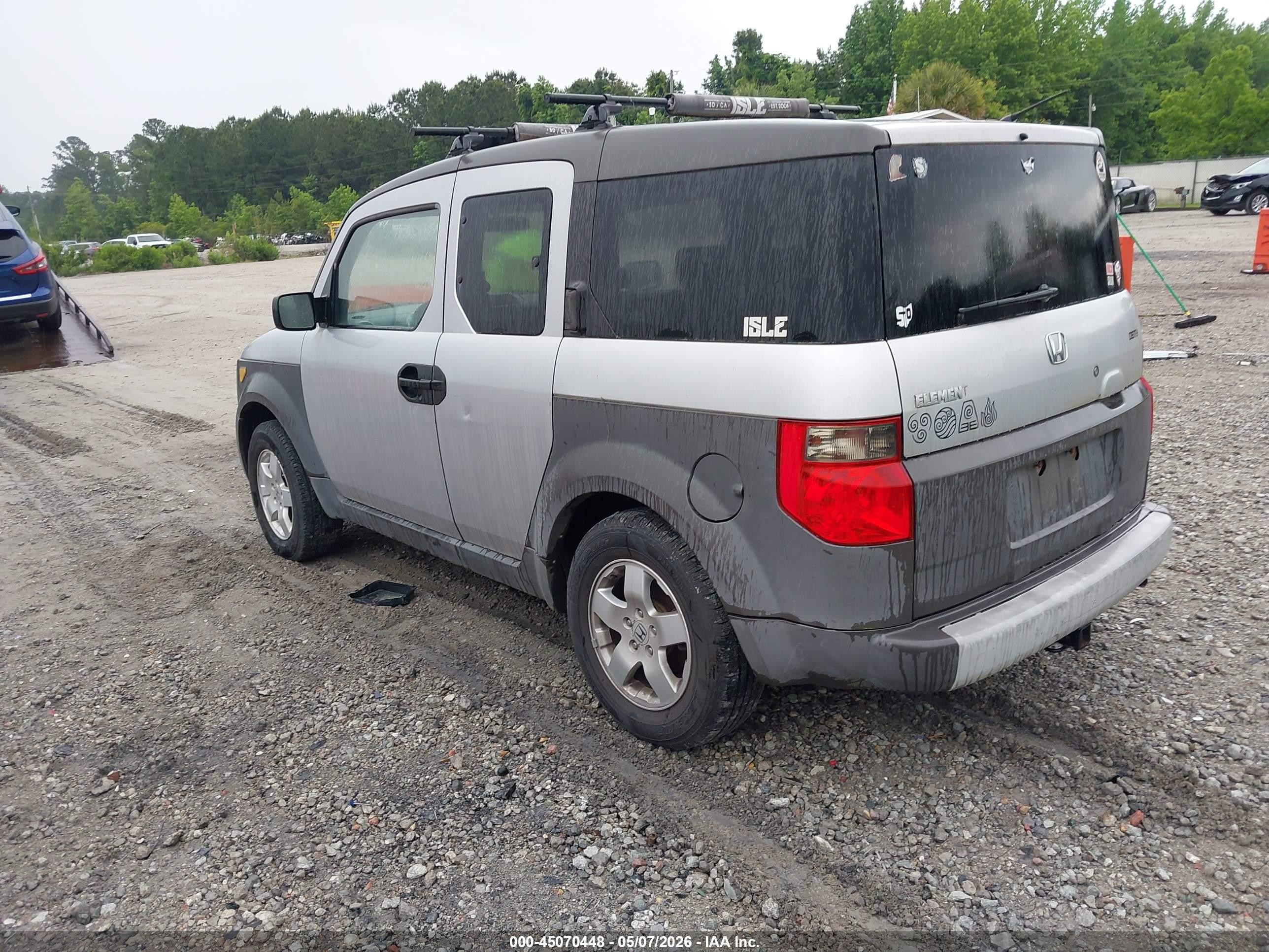 2004 Honda Element Ex Gray vin: 5J6YH28554L011789
