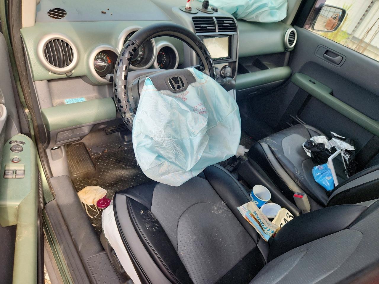 2004 Honda Element Ex Green vin: 5J6YH28554L023537