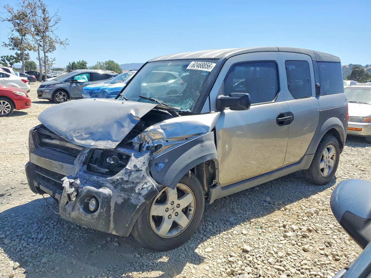 2004 Honda Element Ex Silver vin: 5J6YH28554L023828