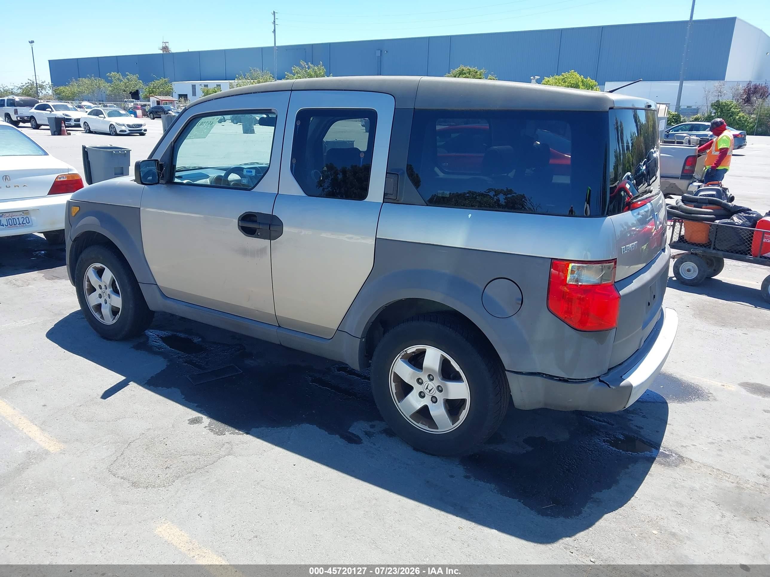 2003 Honda Element Ex Gray vin: 5J6YH28563L016739