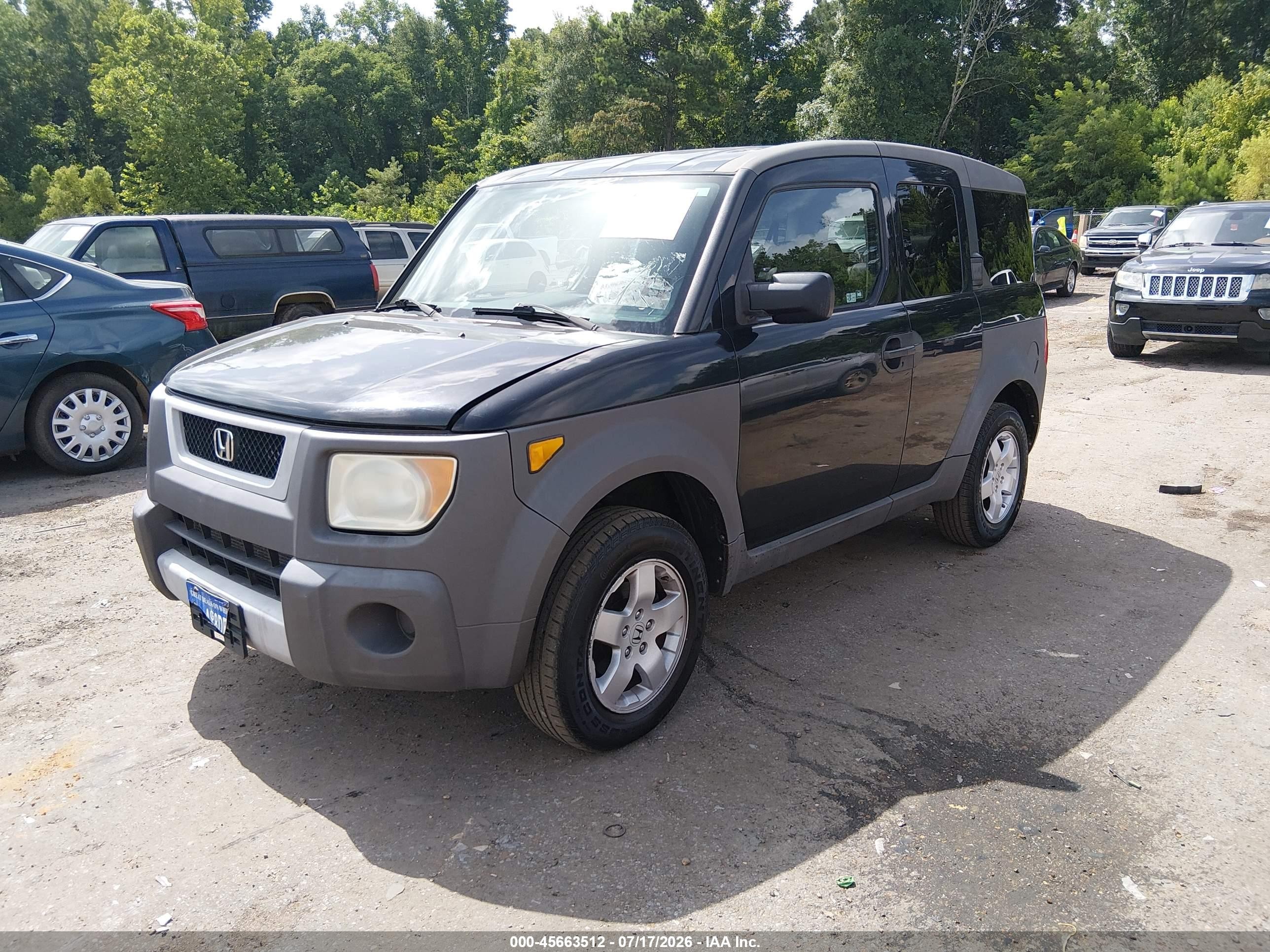 2003 Honda Element Ex Black vin: 5J6YH28563L026283