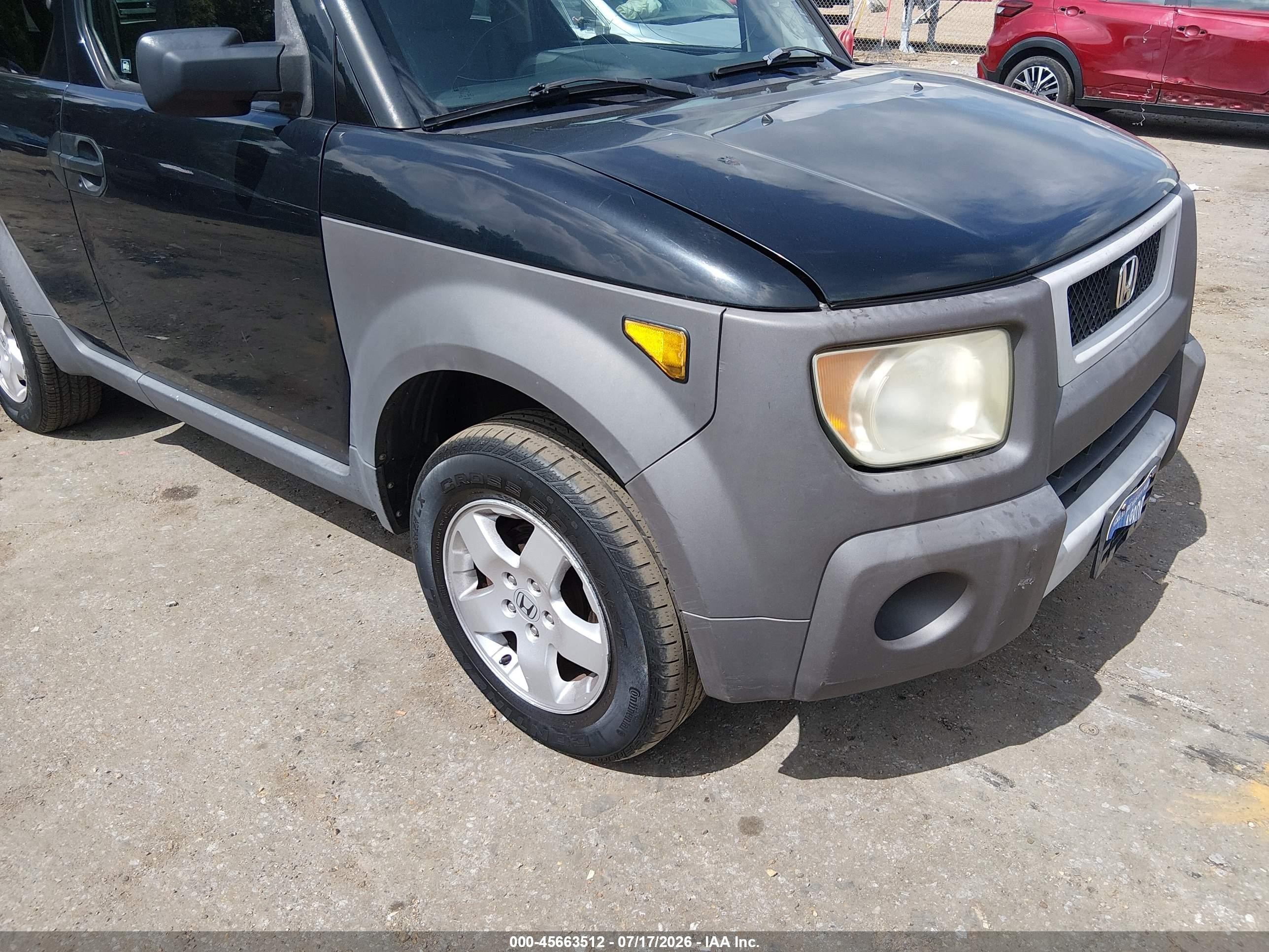 2003 Honda Element Ex Black vin: 5J6YH28563L026283