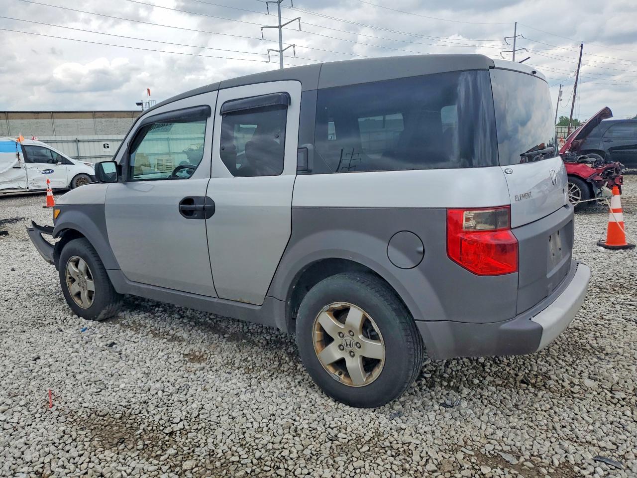 2003 Honda Element Ex Silver vin: 5J6YH28563L028146