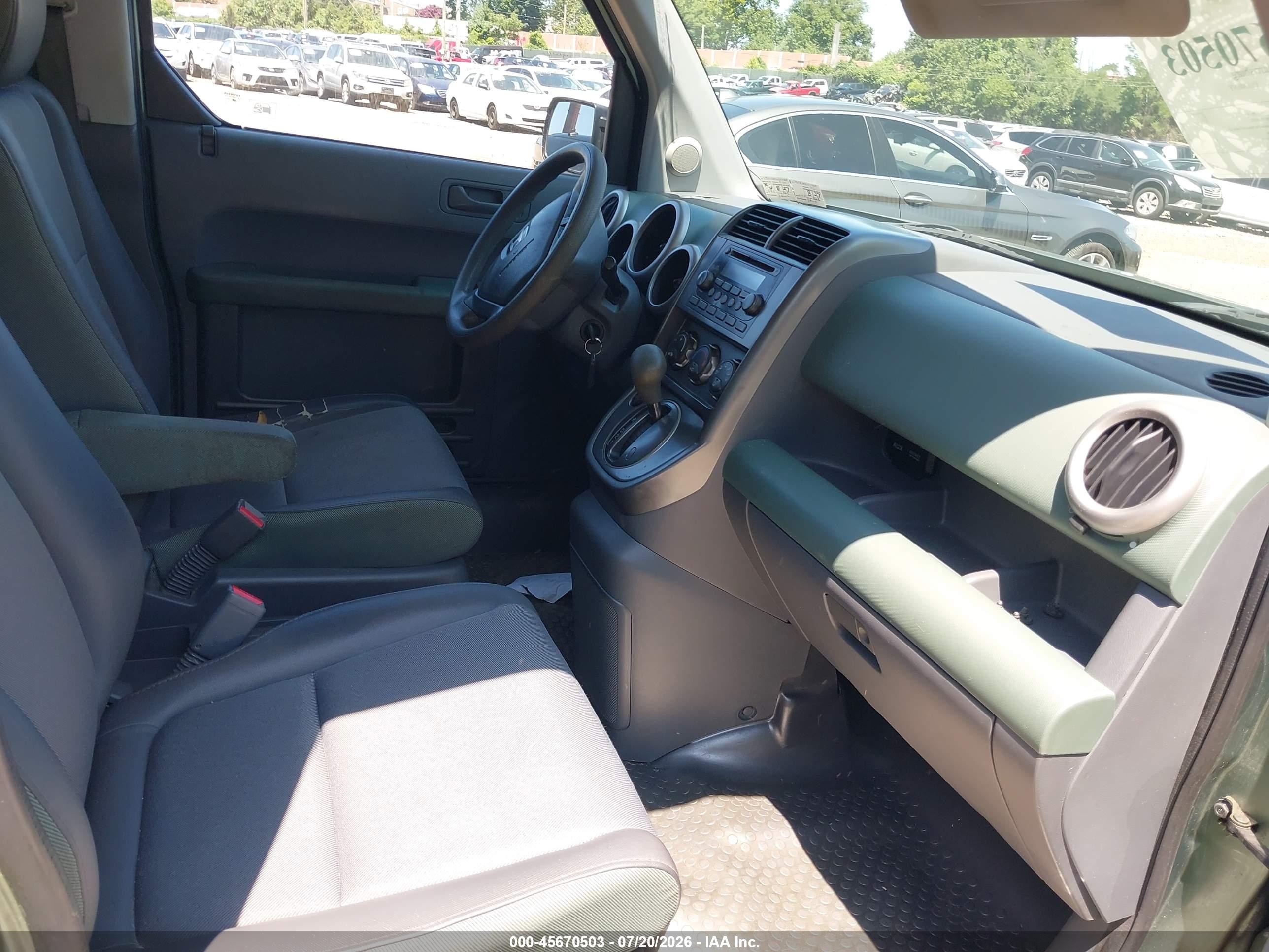 2003 Honda Element Ex Green vin: 5J6YH28563L045691