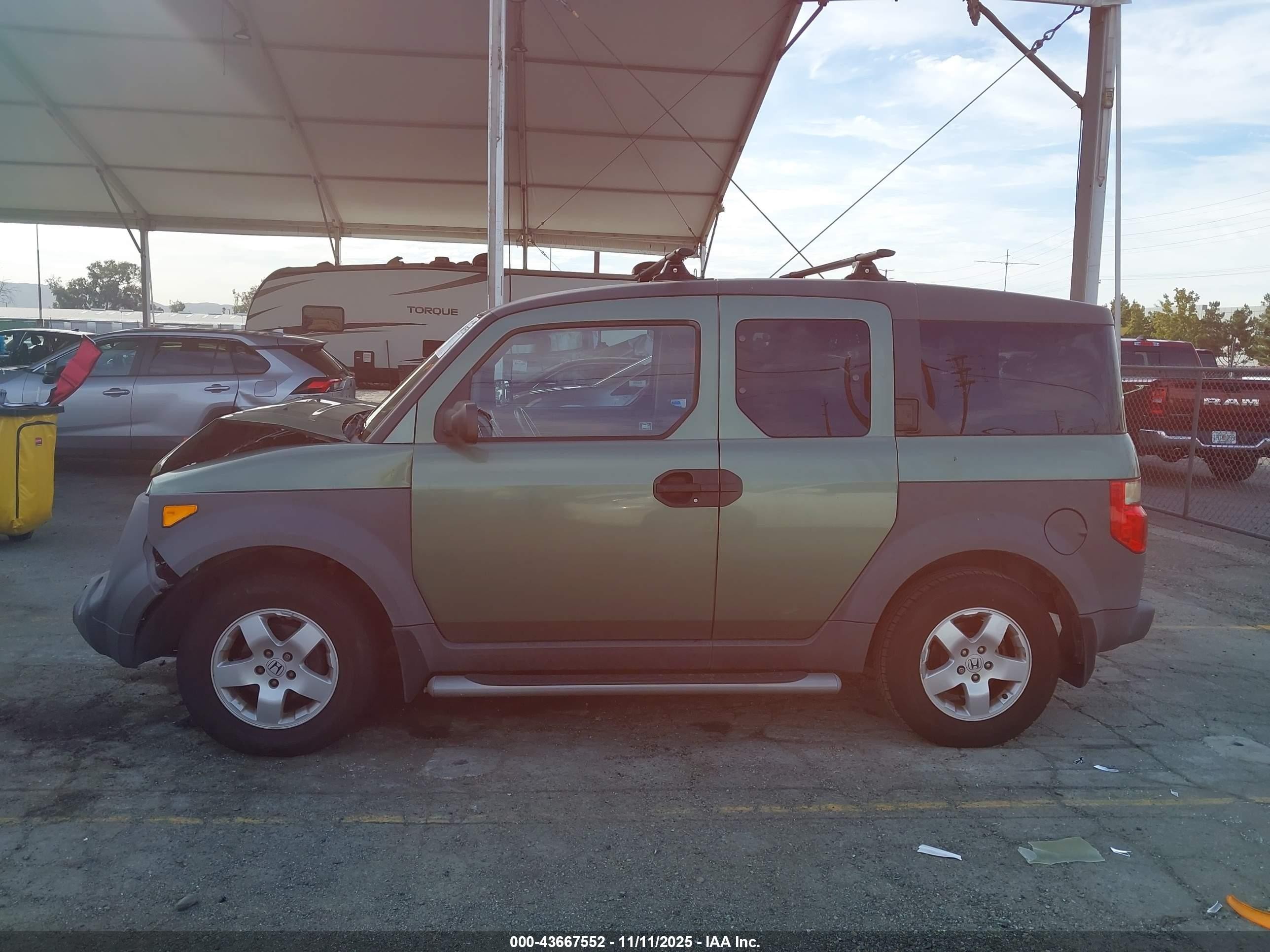 2004 Honda Element Ex Зеленый vin: 5J6YH28564L017908