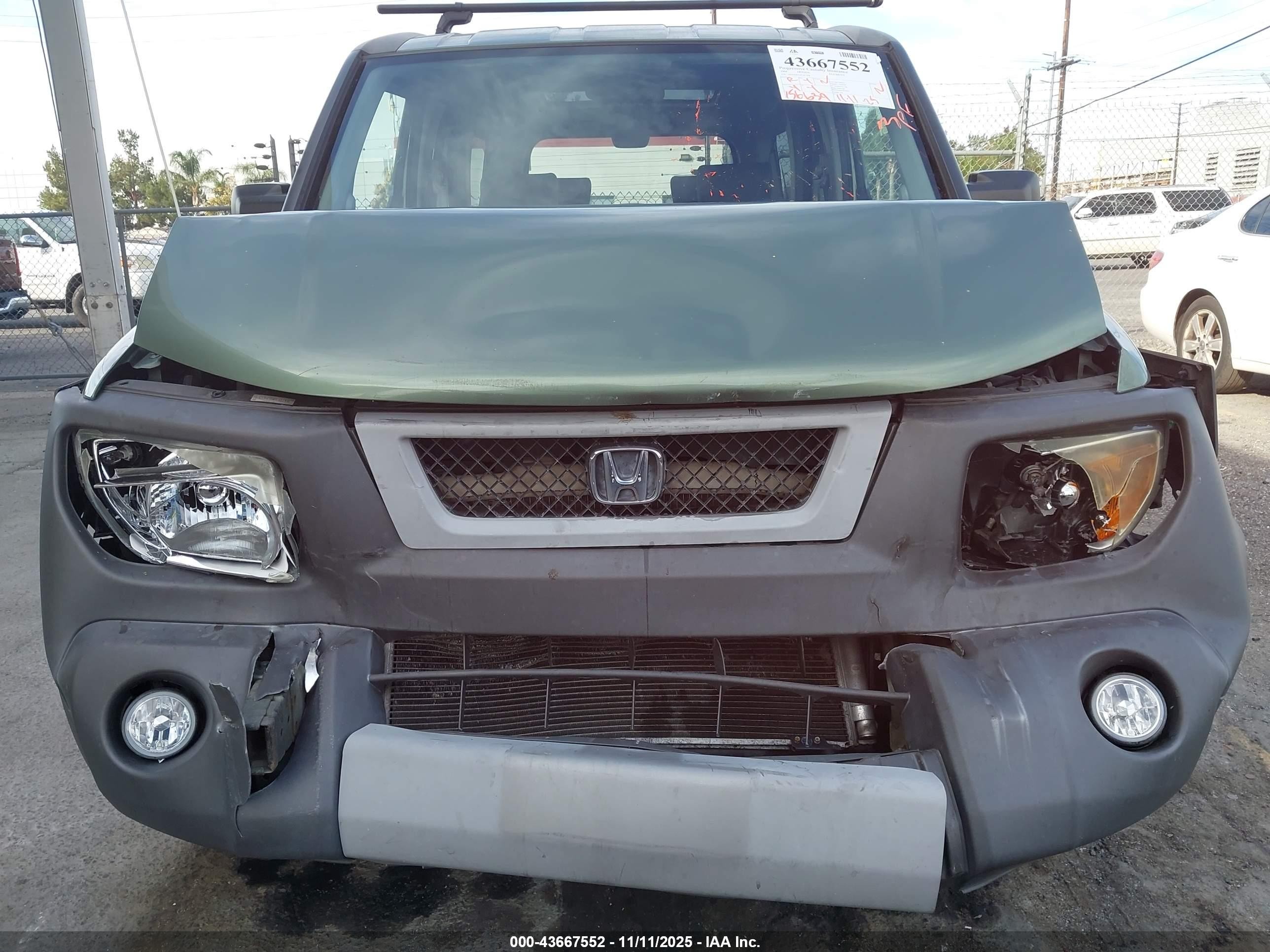 2004 Honda Element Ex Зеленый vin: 5J6YH28564L017908