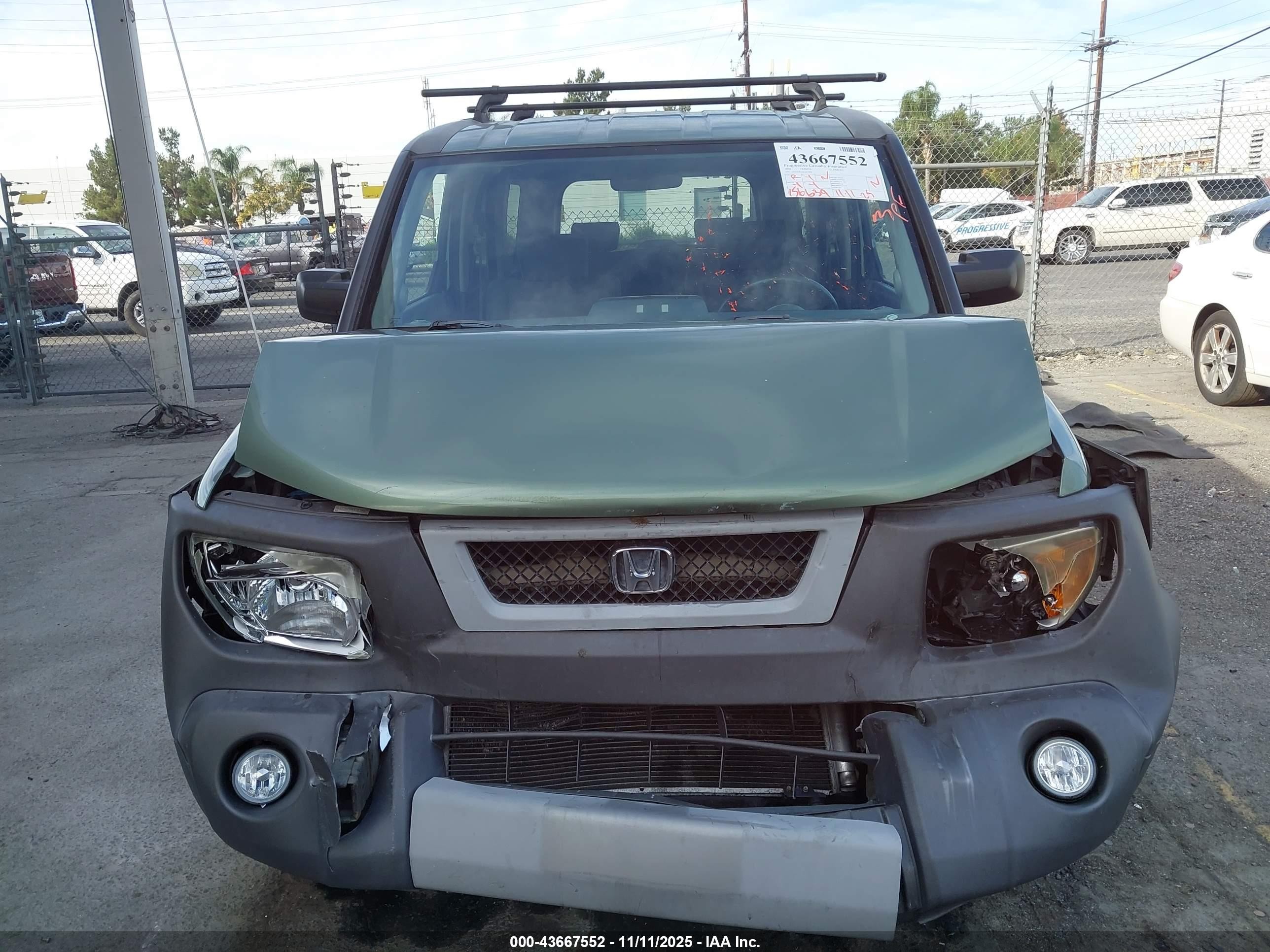 2004 Honda Element Ex Зеленый vin: 5J6YH28564L017908